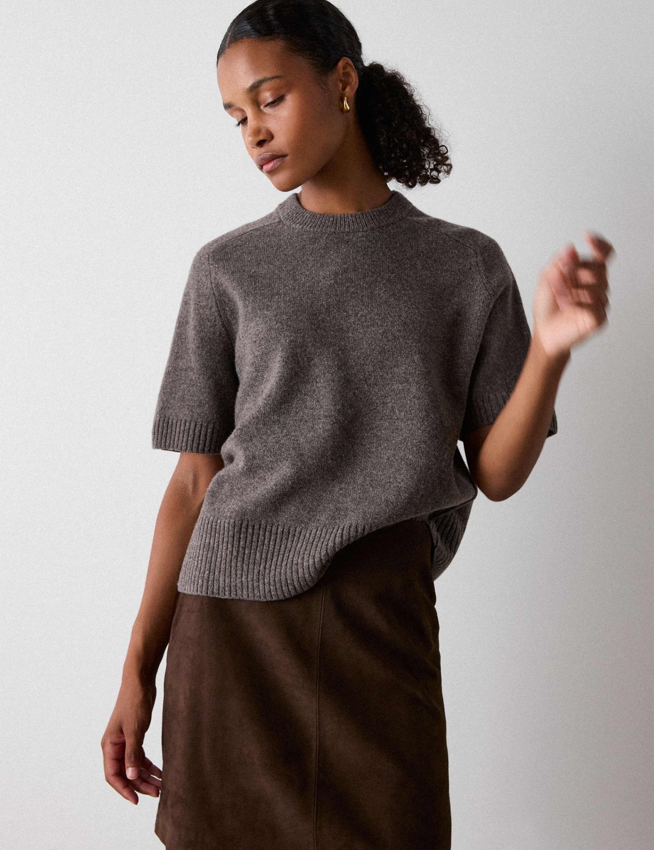 Pure Wool Knitted T-Shirt 3 of 6