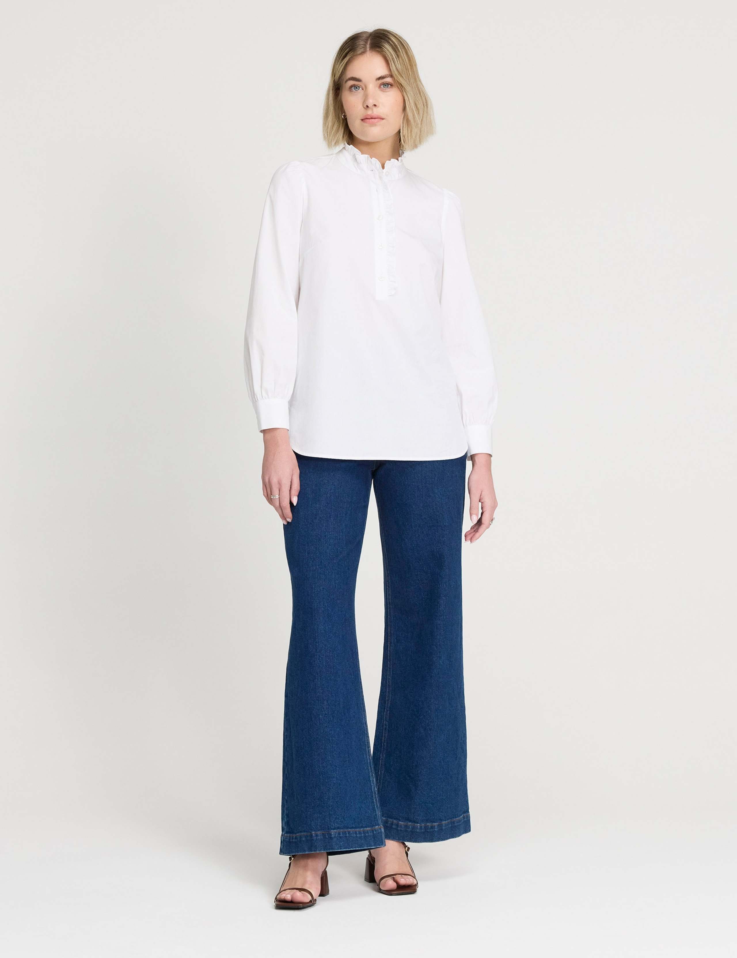 Pure Cotton Frill Detail Shirt 2 of 6