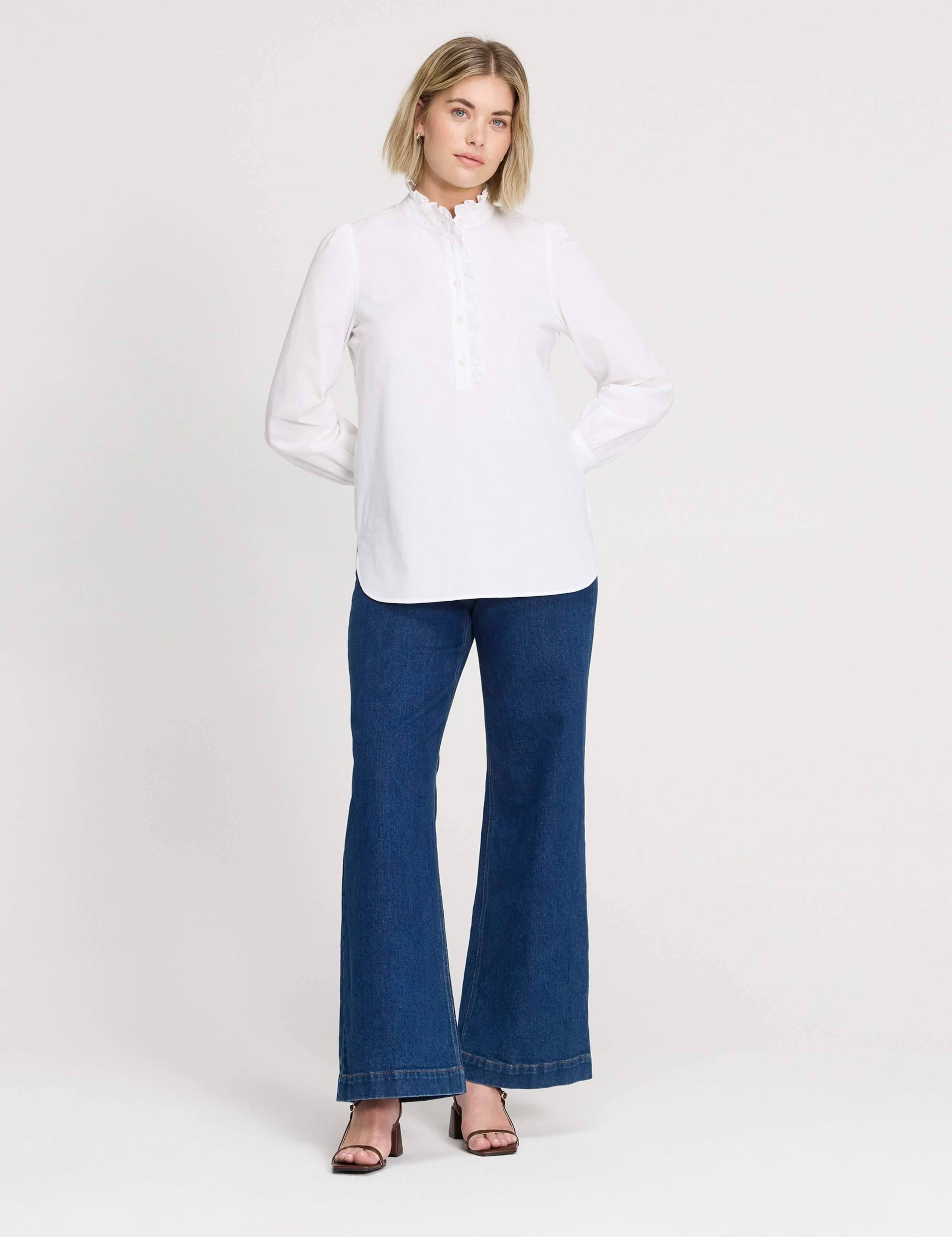 Pure Cotton Frill Detail Shirt 3 of 6