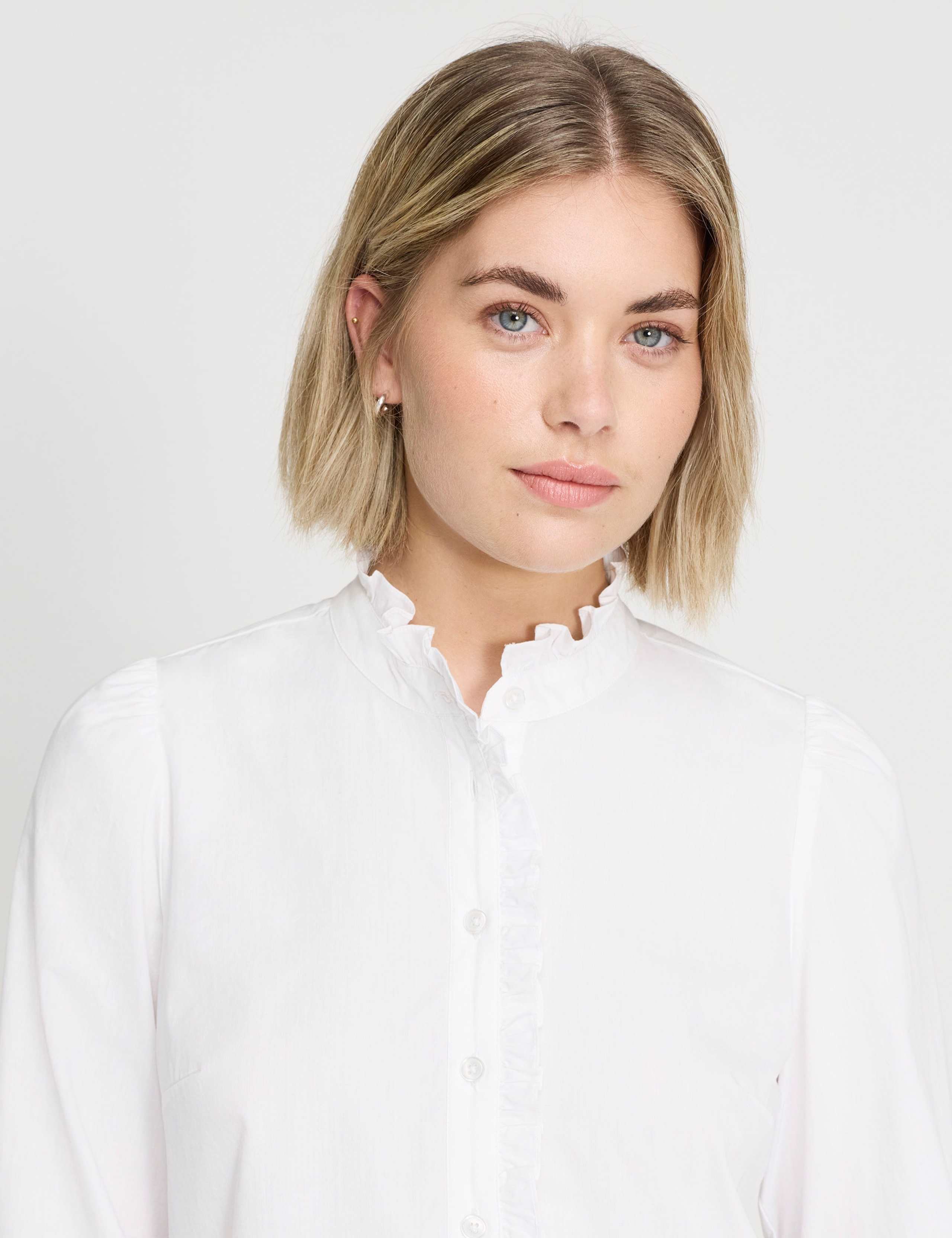 Pure Cotton Frill Detail Shirt 5 of 6