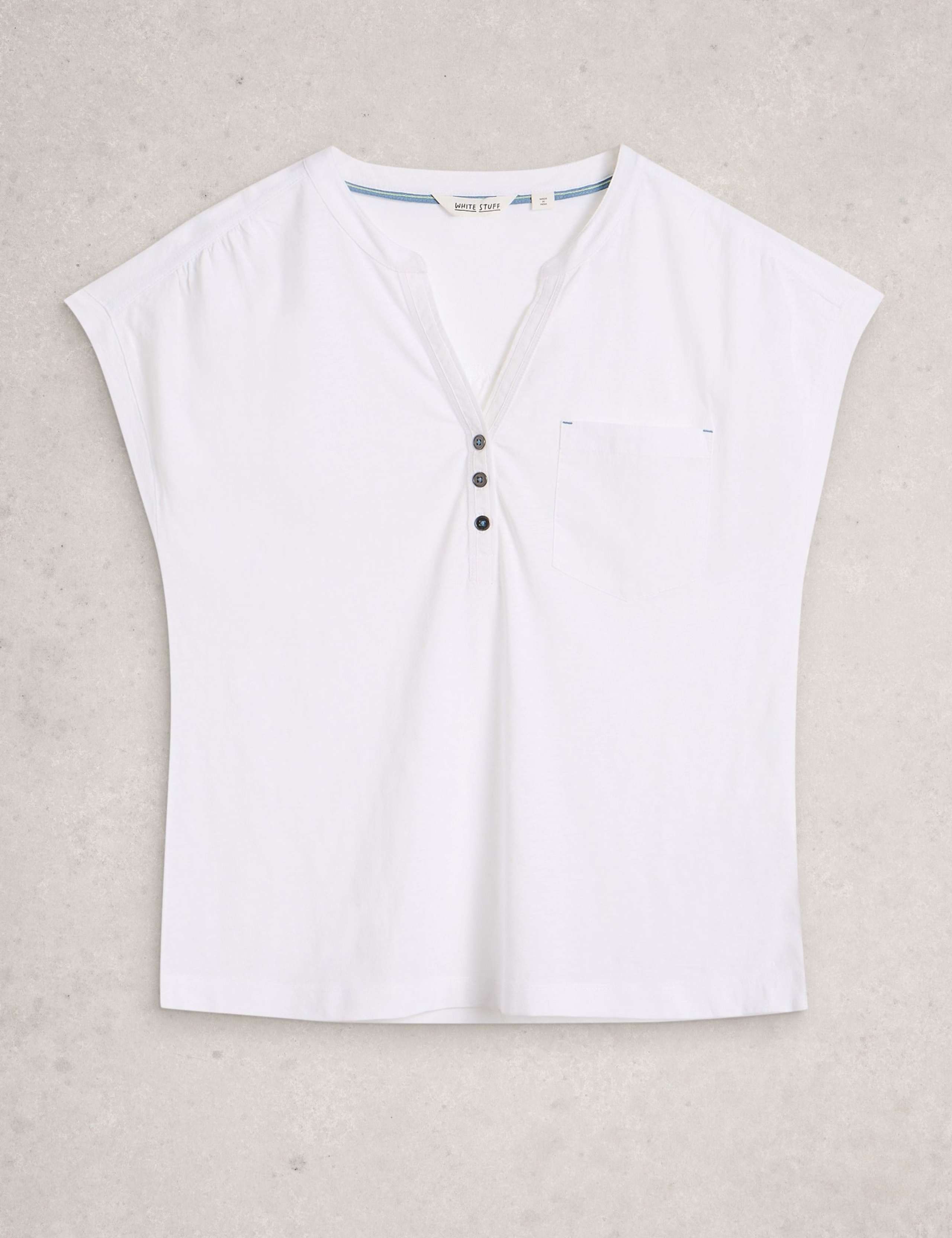 Pure Cotton Jersey Sleeveless Top 2 of 6