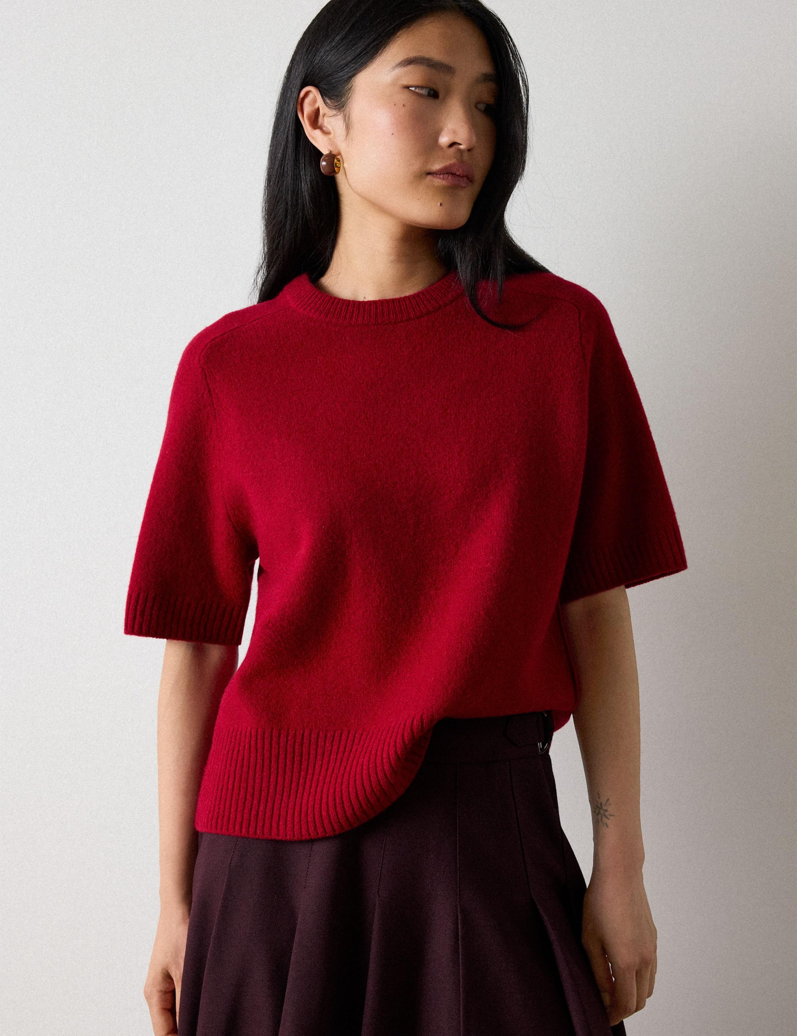 Pure Wool Knitted T-Shirt 4 of 5