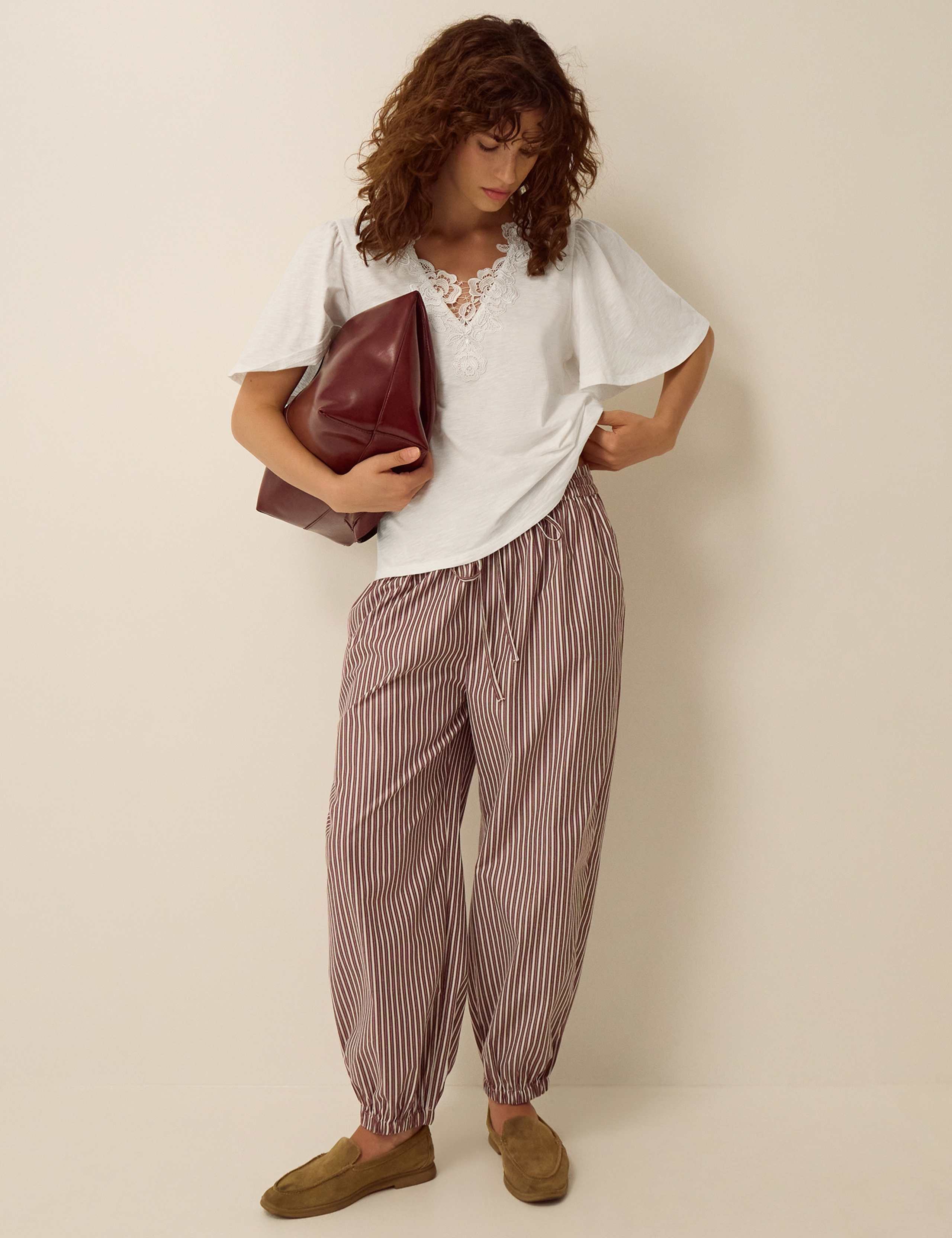 Pure Cotton V-Neck T-Shirt 2 of 5