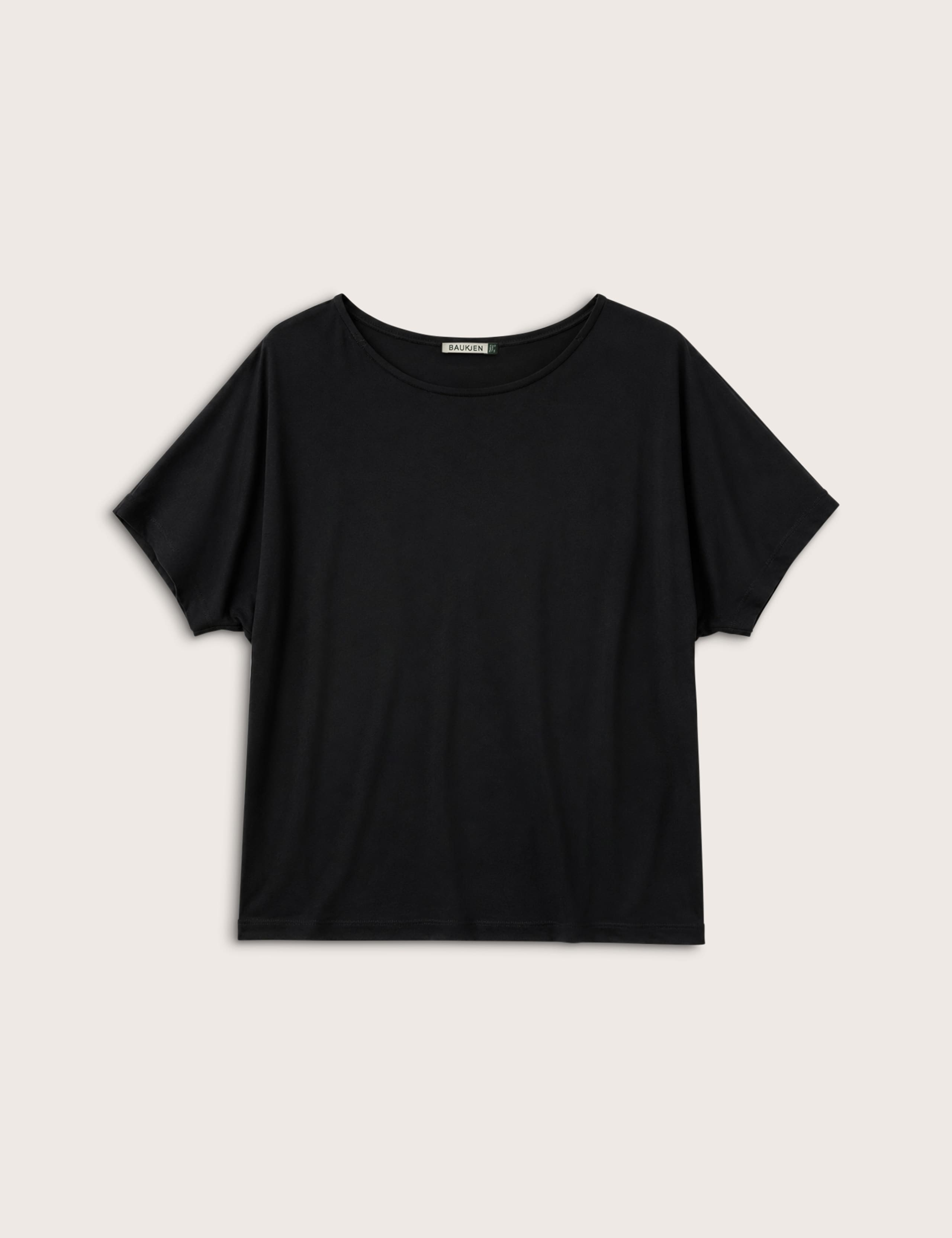 Jersey Slash Neck Batwing Relaxed Top 2 of 4