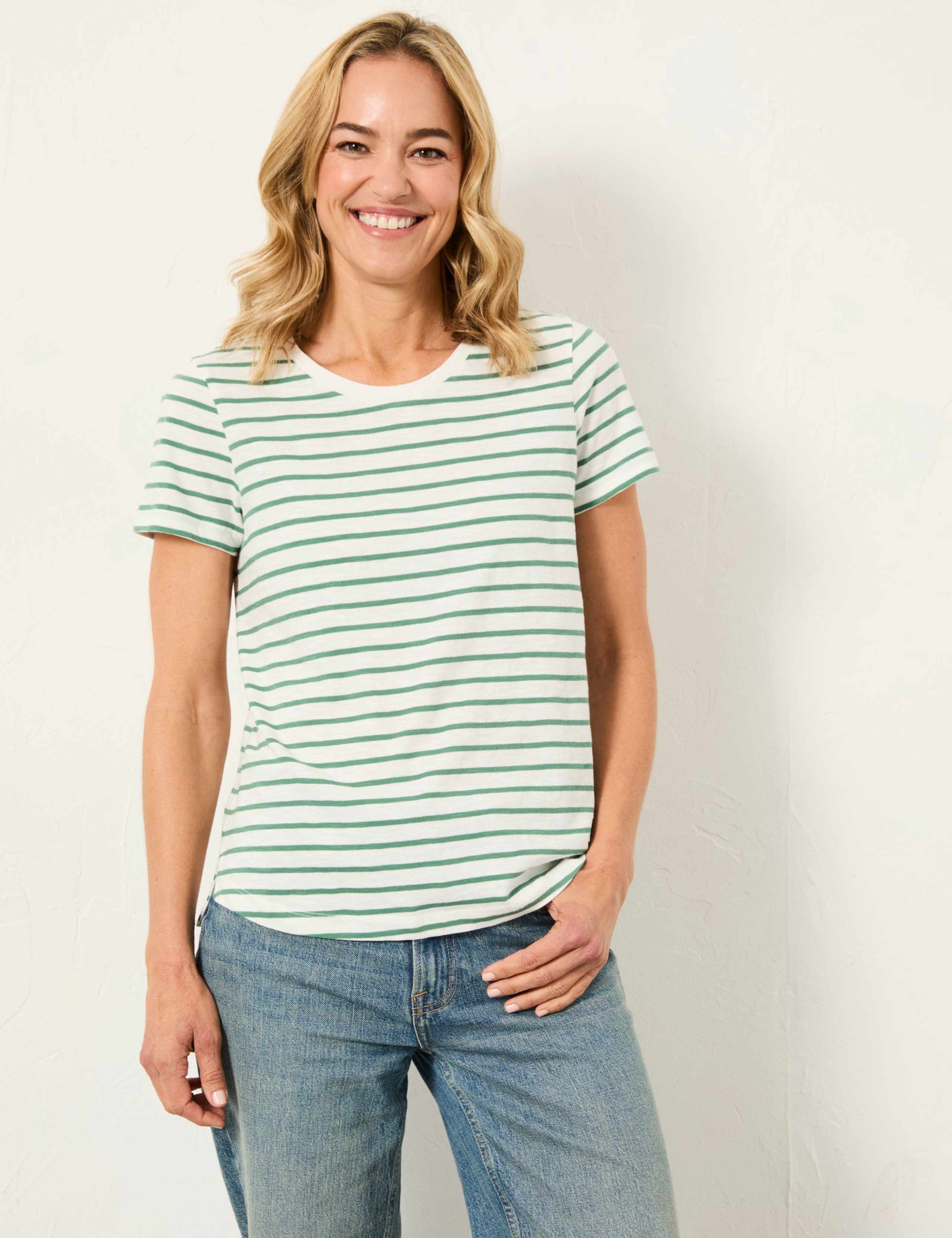 3 Pack Pure Cotton Striped T-Shirts 1 of 8