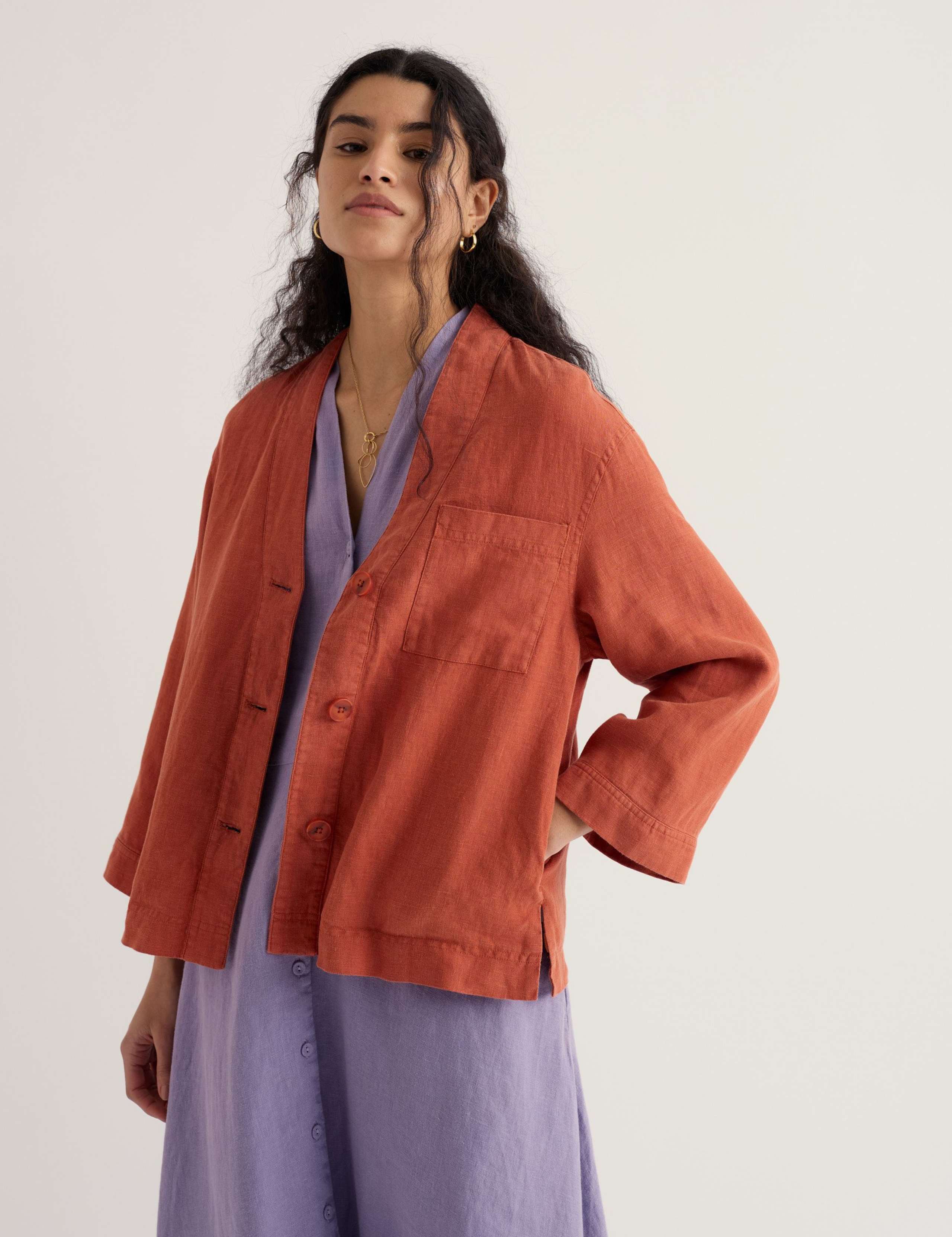 Pure Linen Lightweight Jacket 3 of 5
