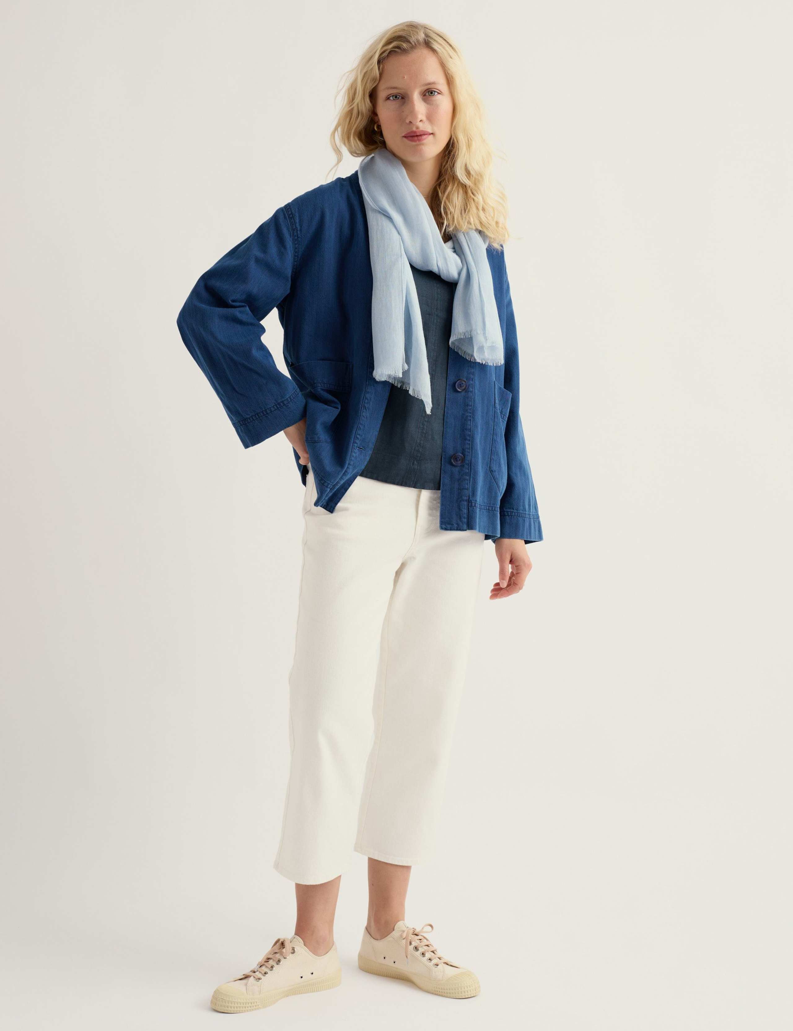 Pure Cotton Denim Relaxed Jacket 3 of 5
