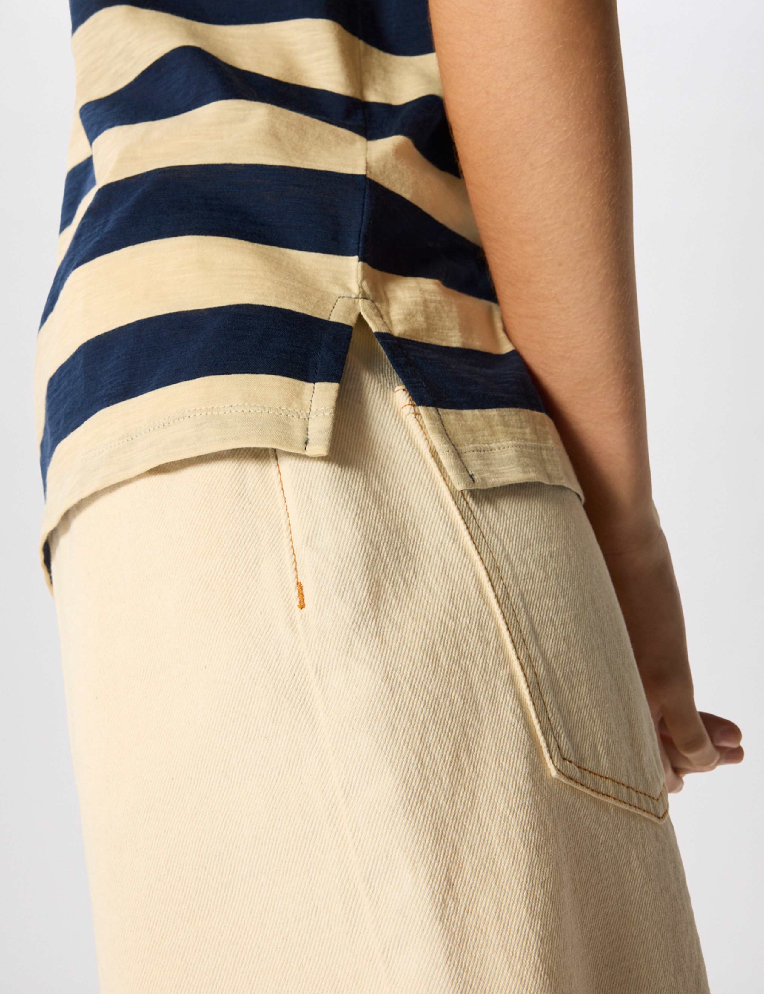 Pure Cotton Striped T-Shirt 3 of 7