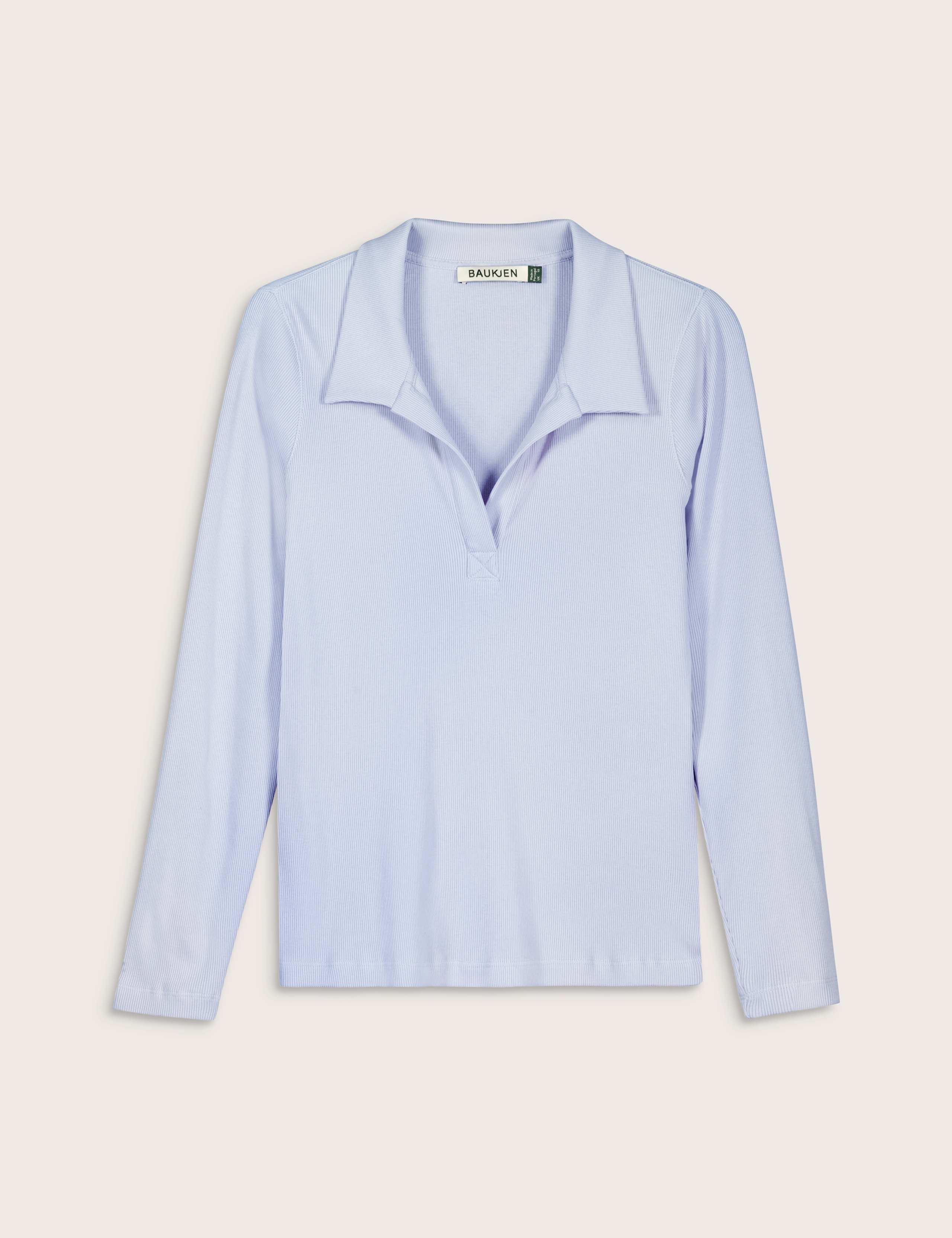 Pure Cotton Ribbed Collared Top 2 of 4