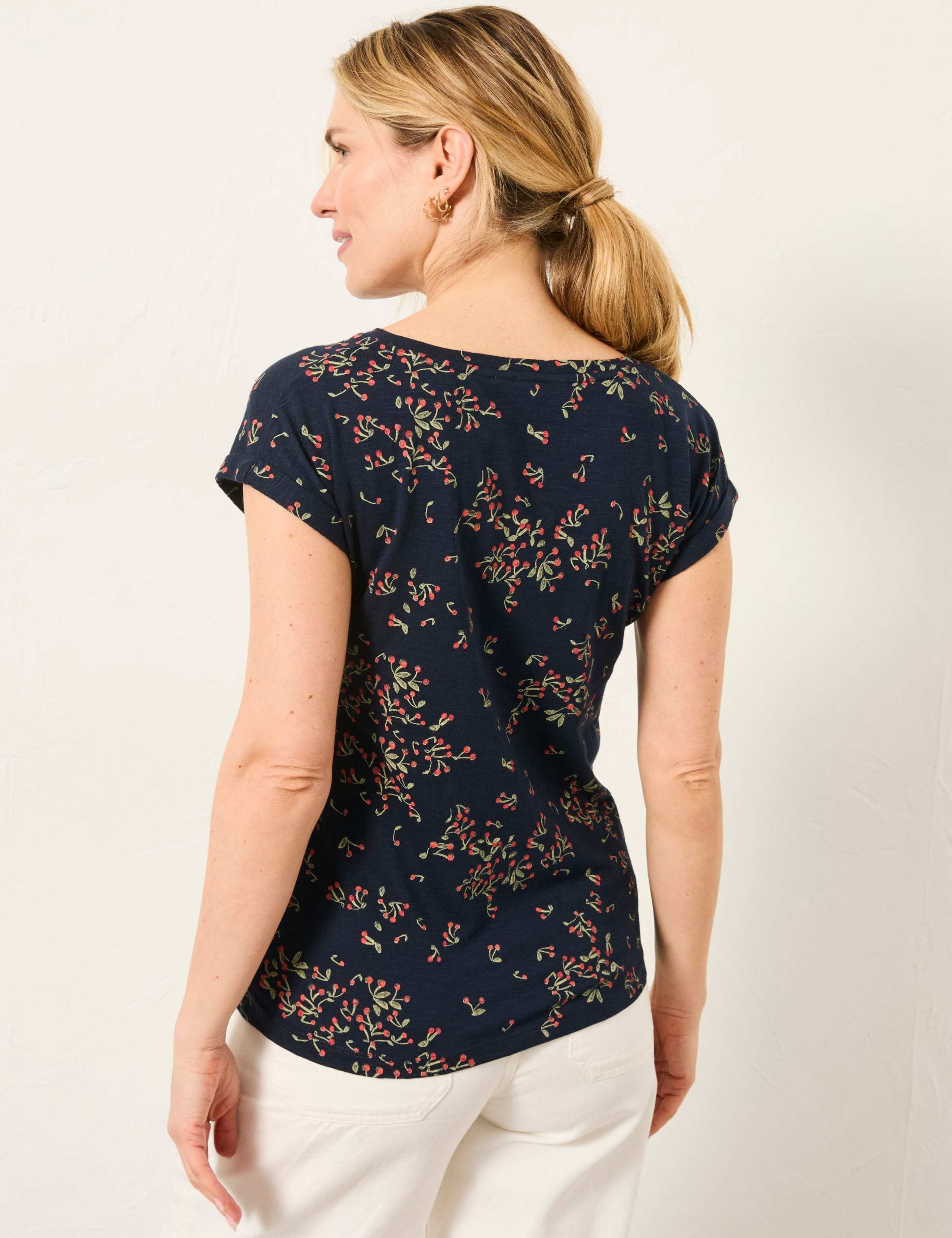 Modal Blend Cherry Print T-Shirt 4 of 4