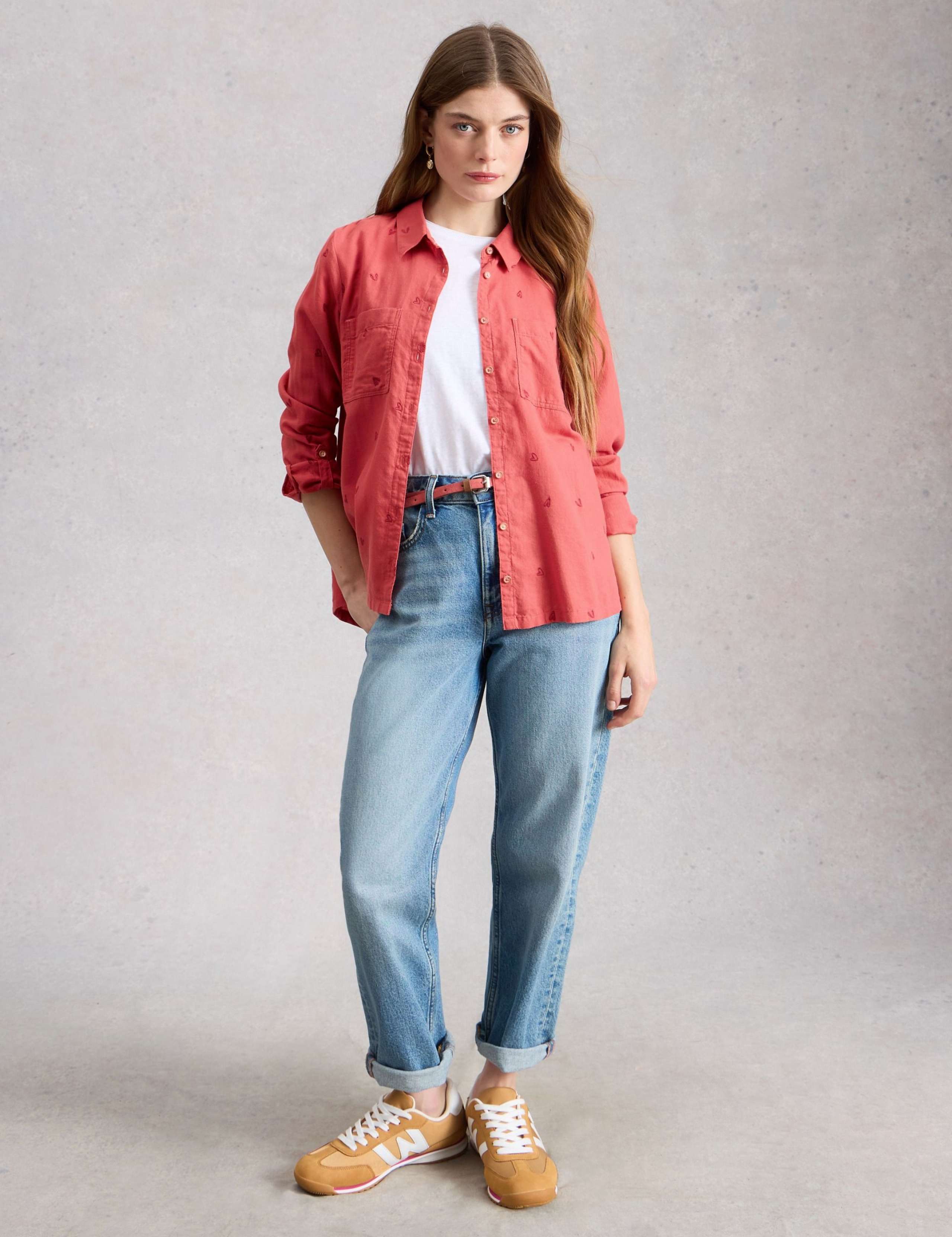 Pure Cotton Floral Collared Shirt 1 of 6