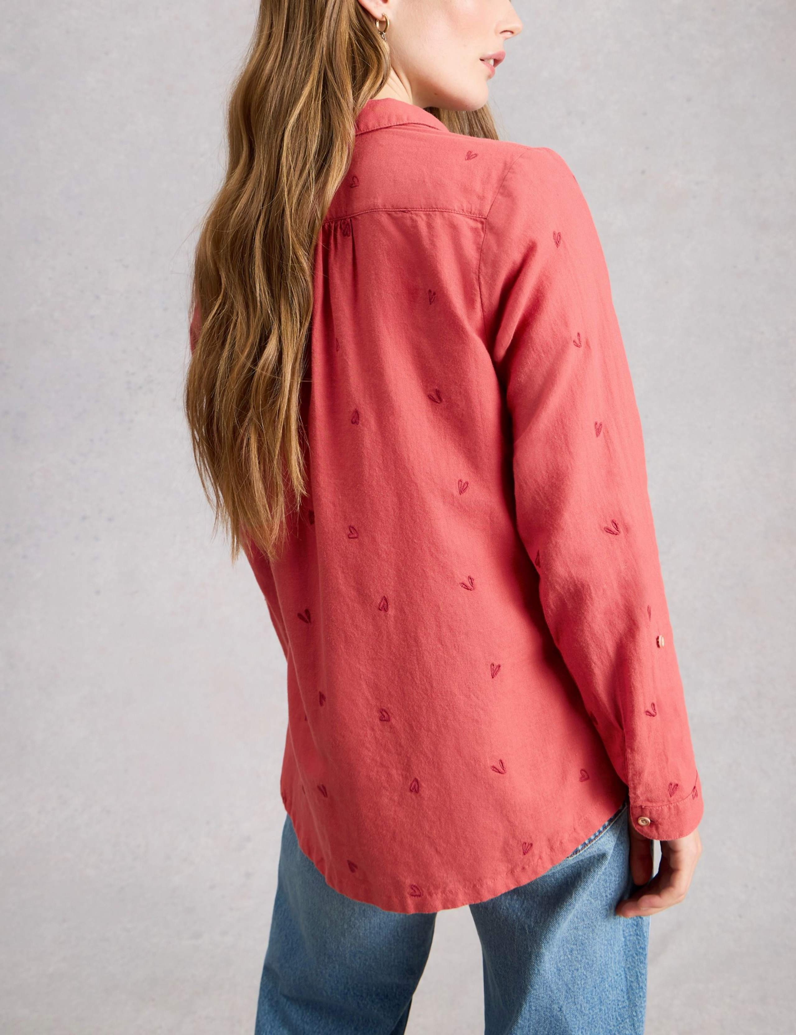 Pure Cotton Floral Collared Shirt 3 of 6