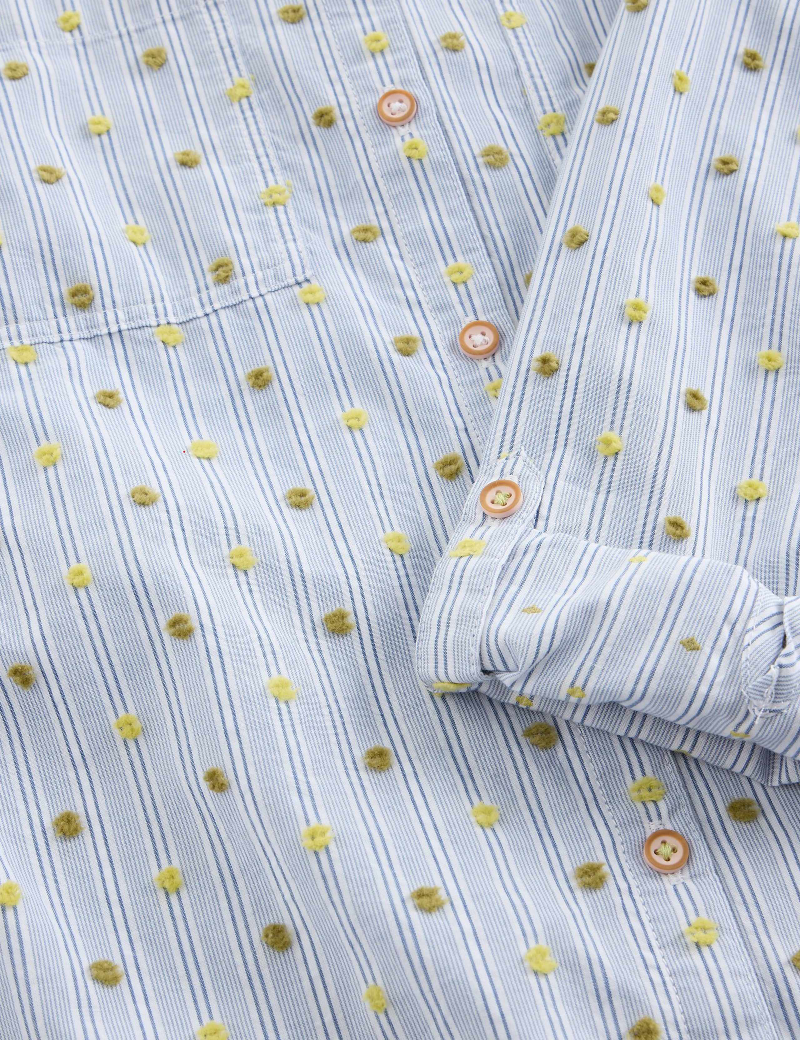 Pure Cotton Floral Collared Shirt 2 of 2