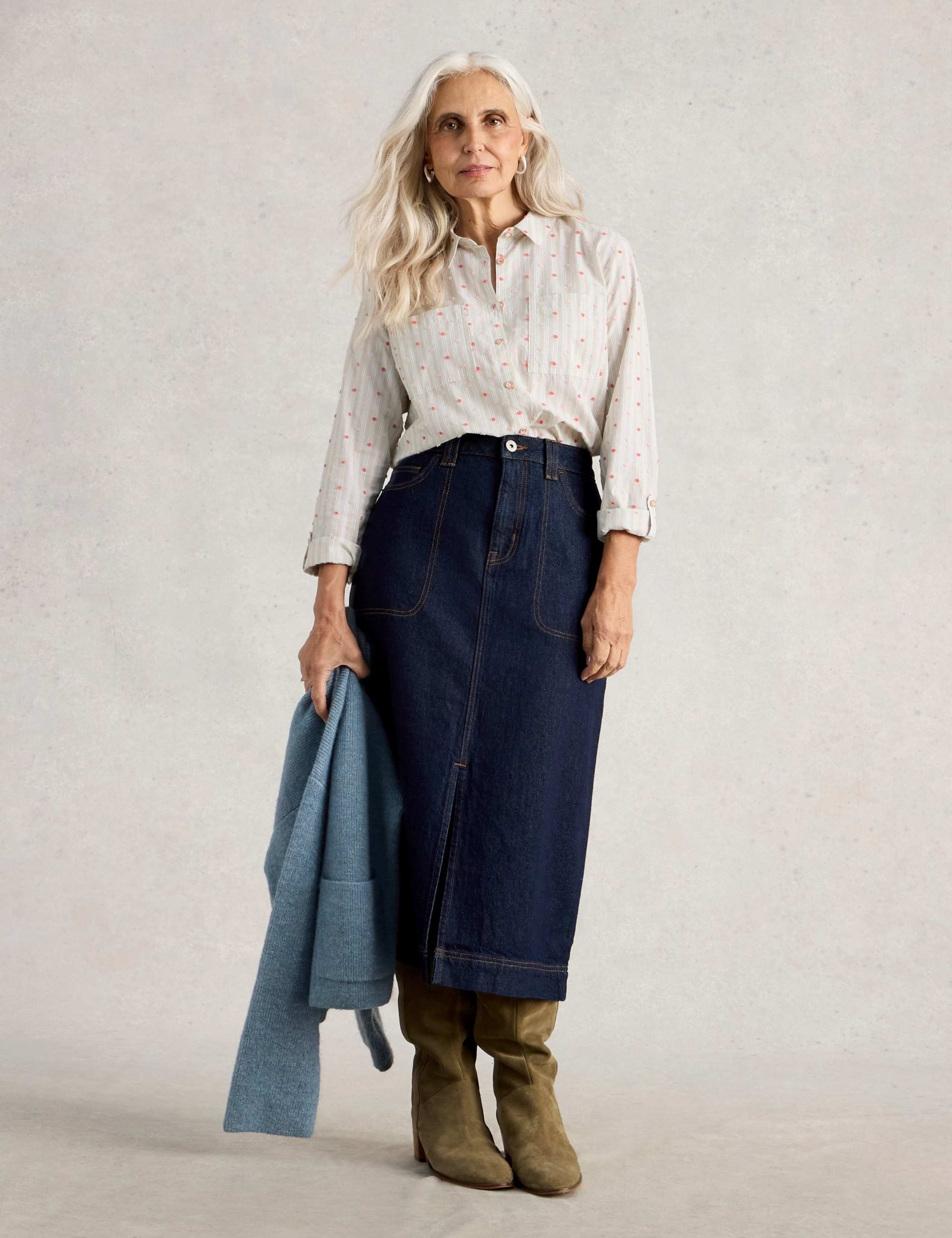 Pure Cotton Floral Collared Shirt 1 of 6