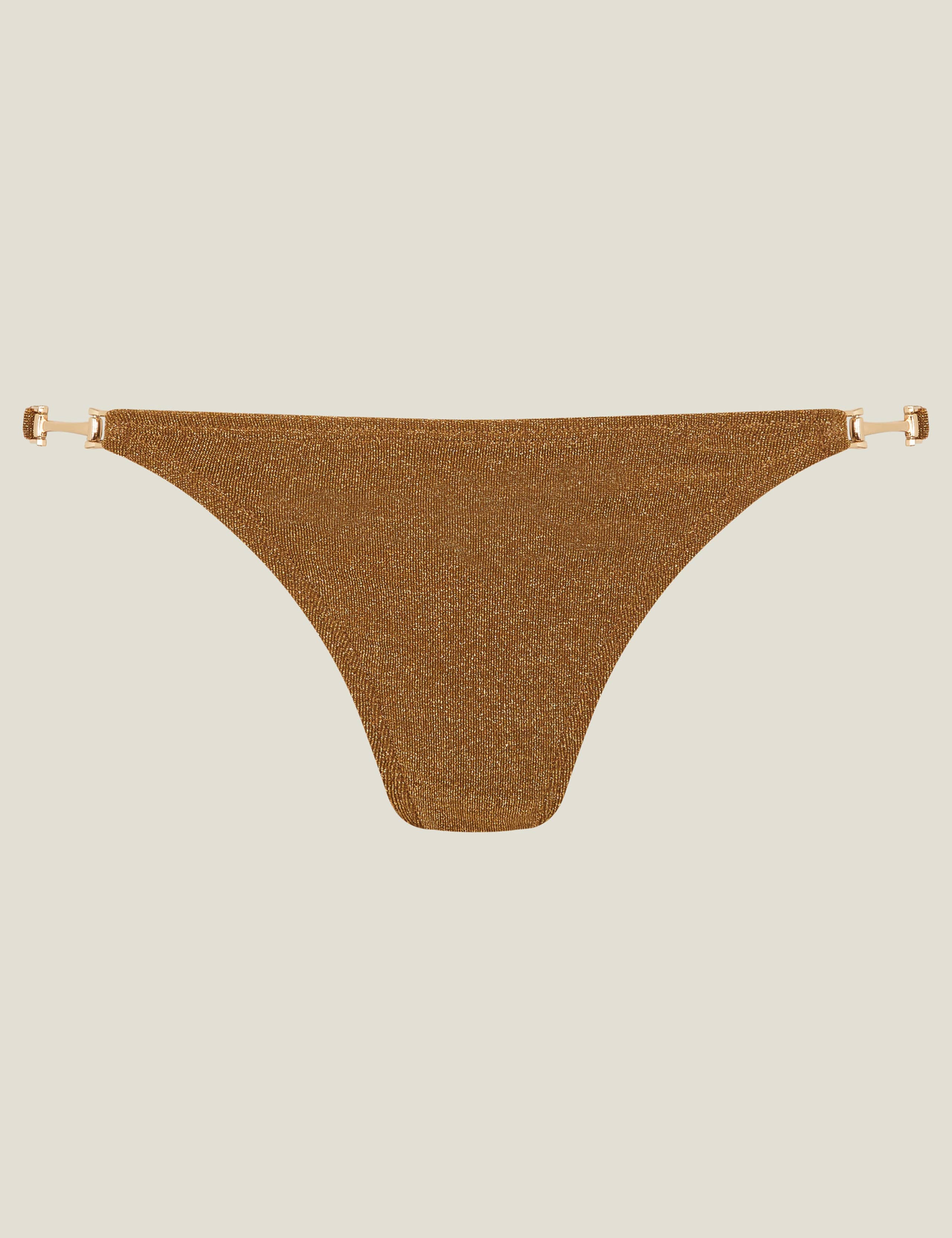 Side Detail High Leg Bikini Bottoms 2 of 4