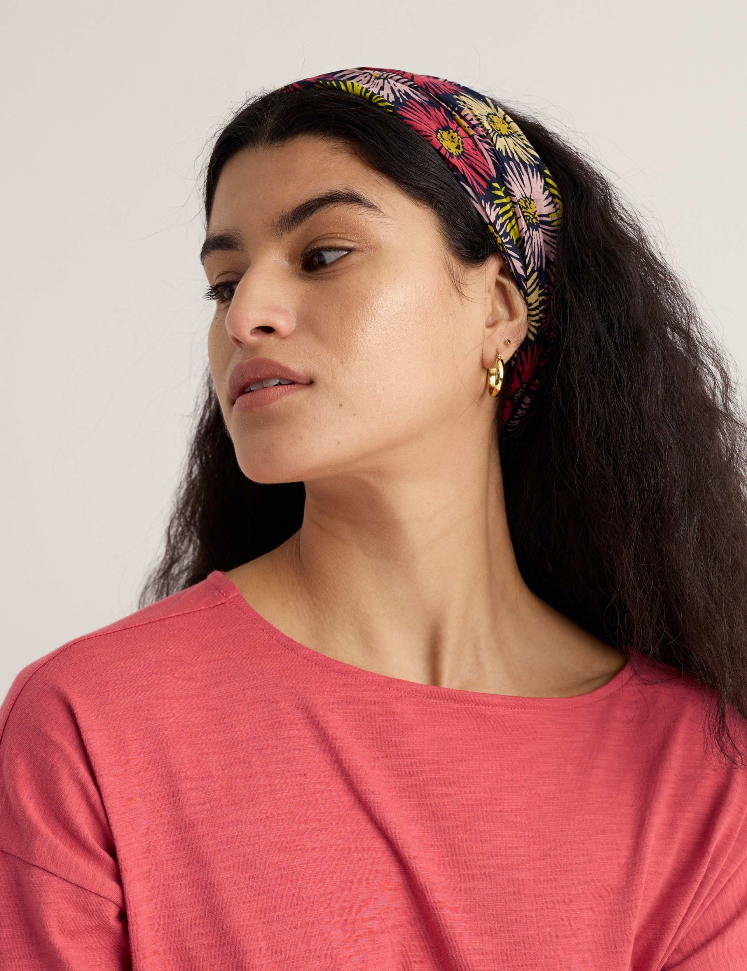 Pure Cotton Printed Floral Scarf 4 of 5