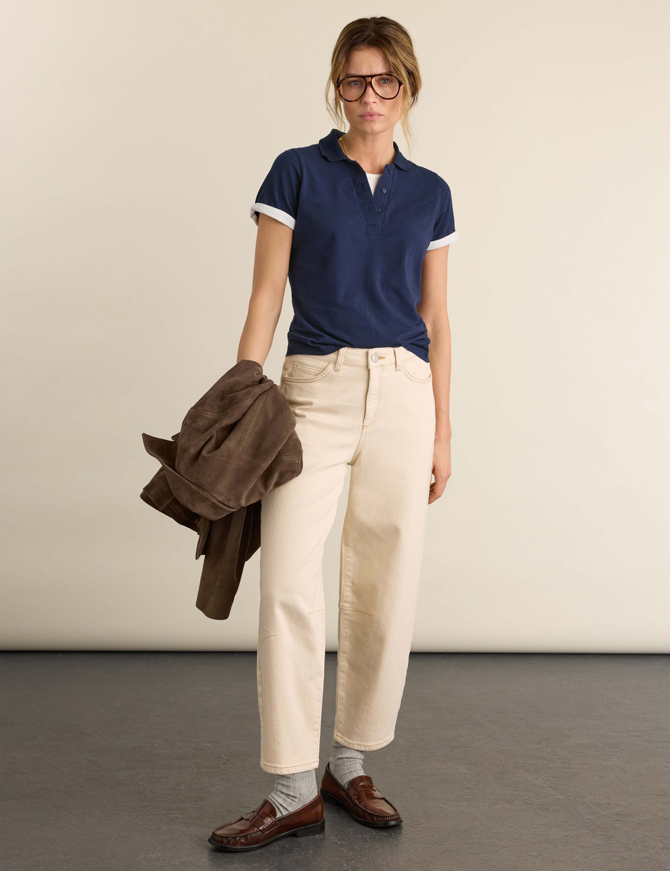 Jersey Knitted Polo Top 2 of 4