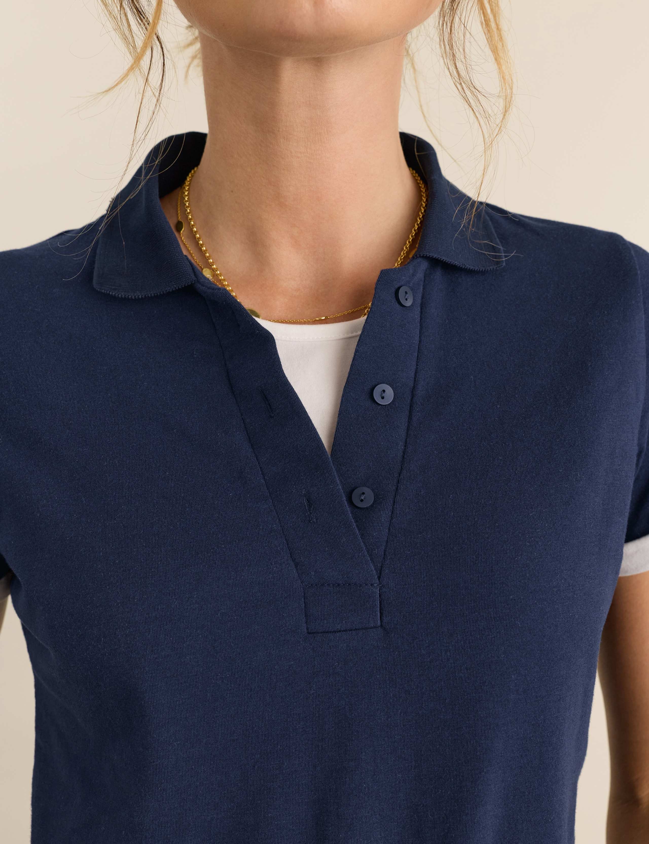 Jersey Knitted Polo Top 4 of 4
