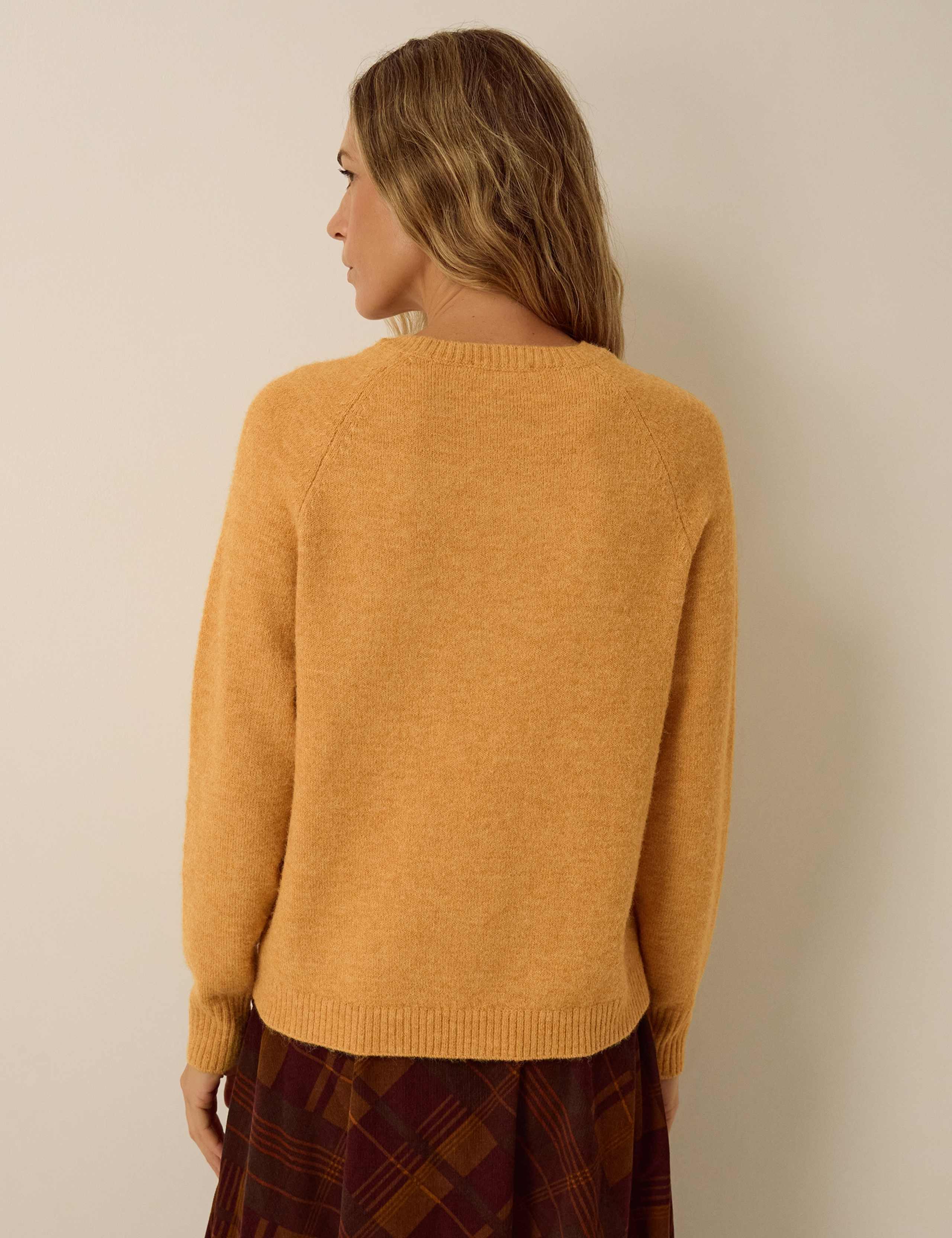 Button Detail Crew Neck Jumper 3 of 4
