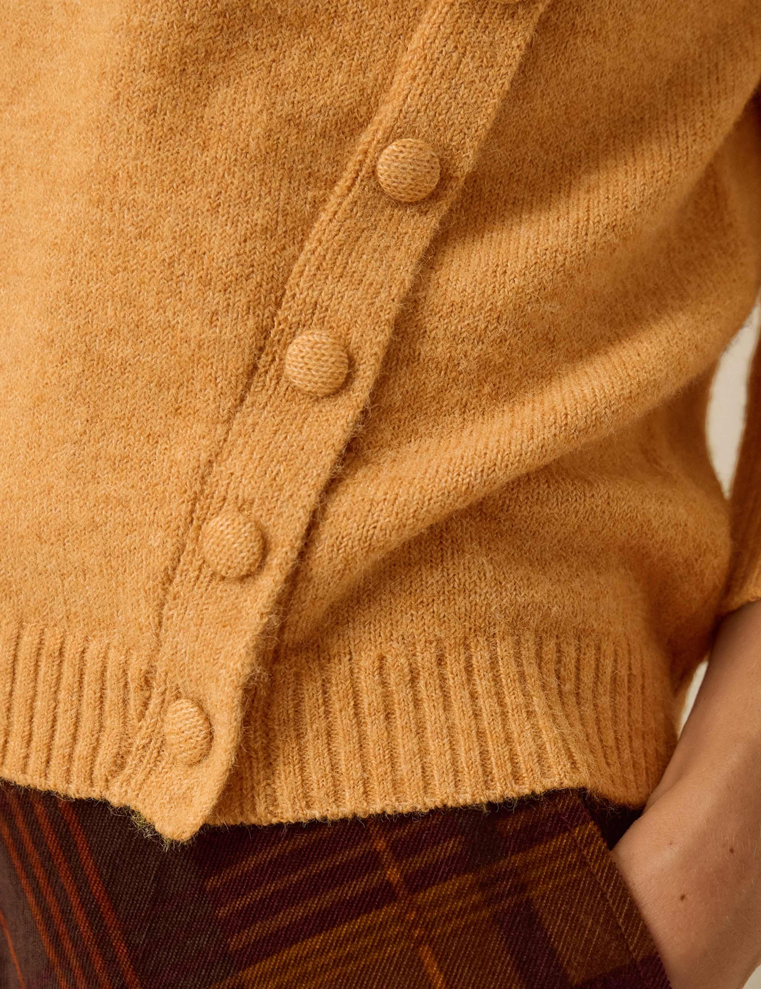 Button Detail Crew Neck Jumper 4 of 4