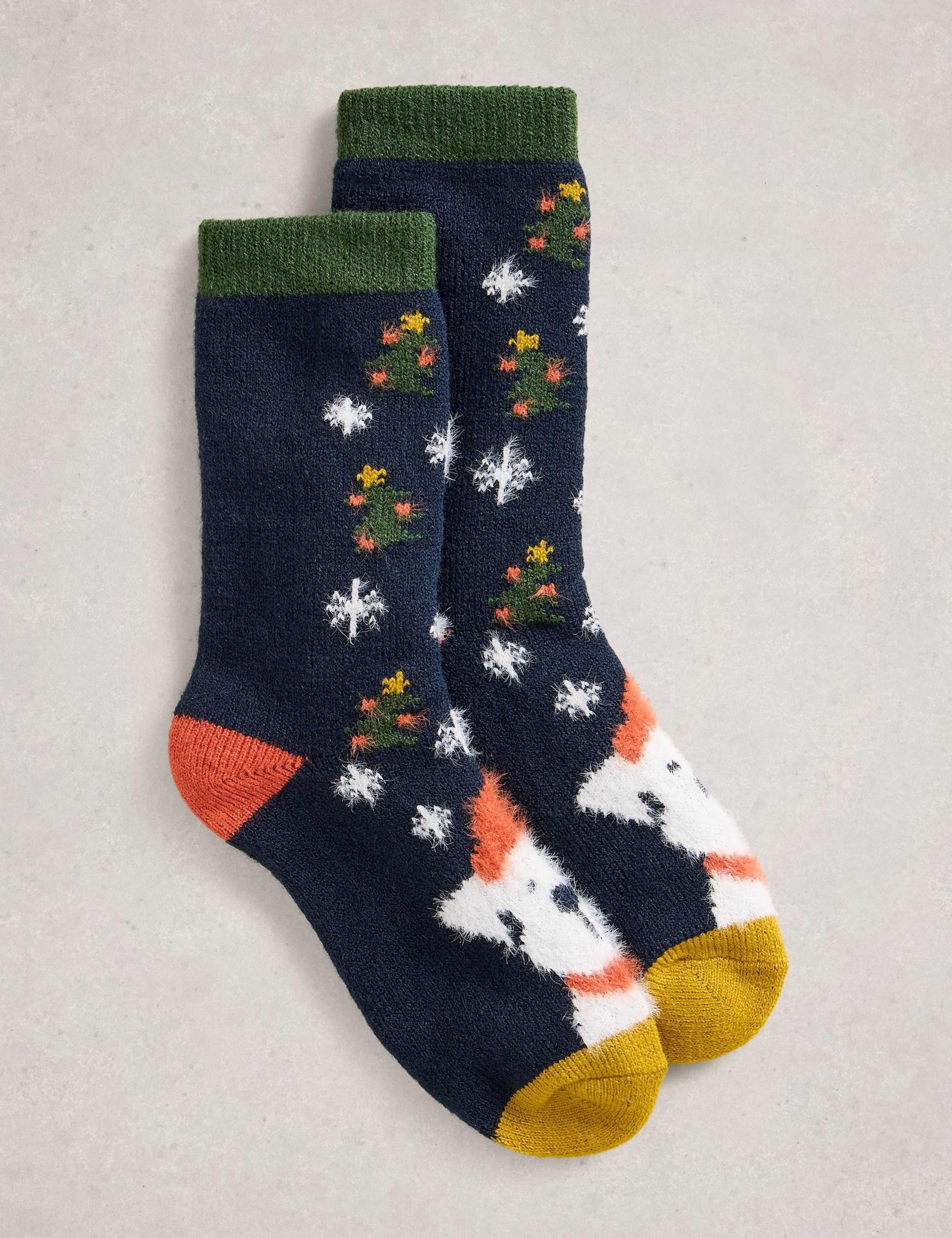 Christmas Dog Ankle High Socks 1 of 2
