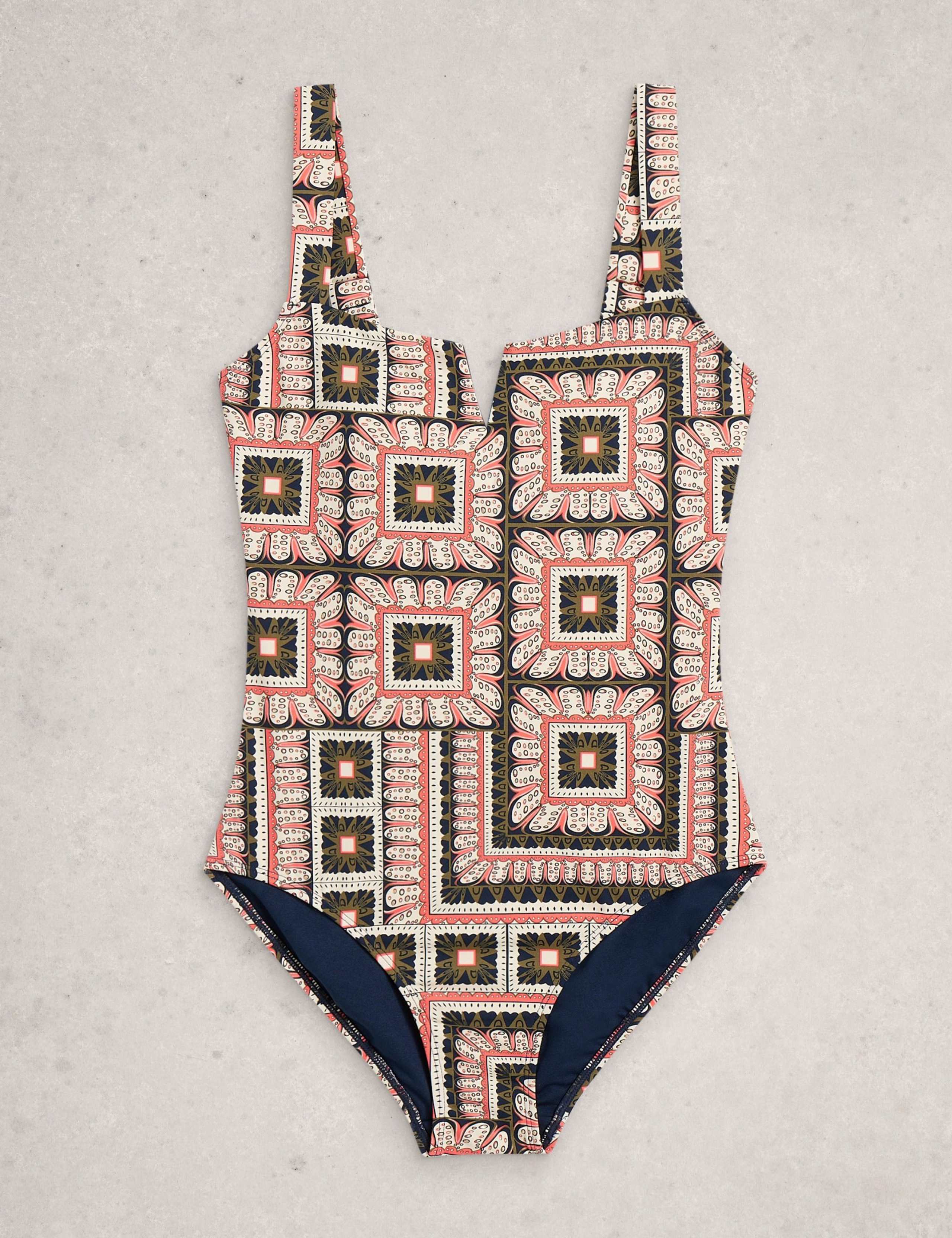 Printed Square Neck Swimsuit 2 of 6