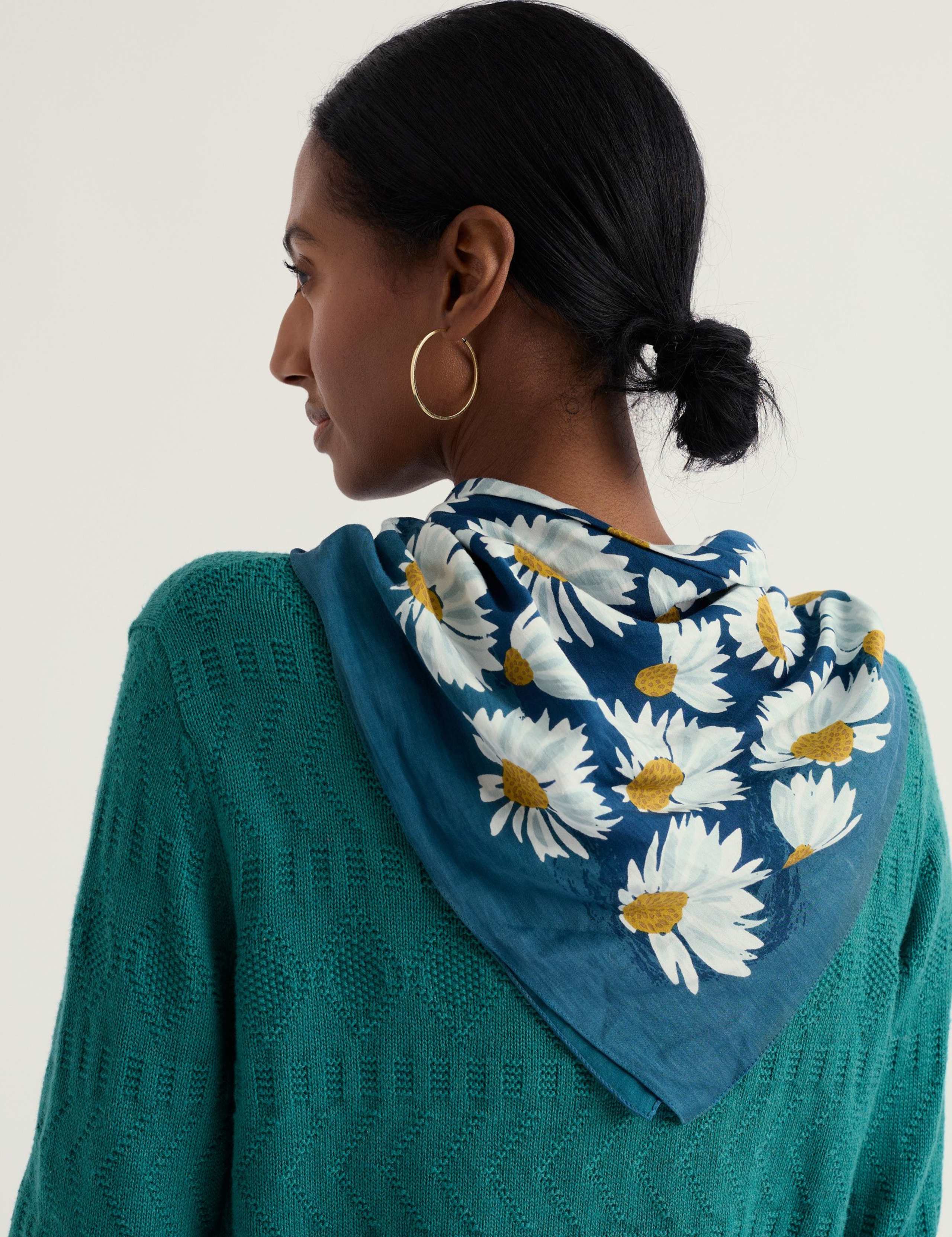 Modal Rich Floral Scarf 1 of 3