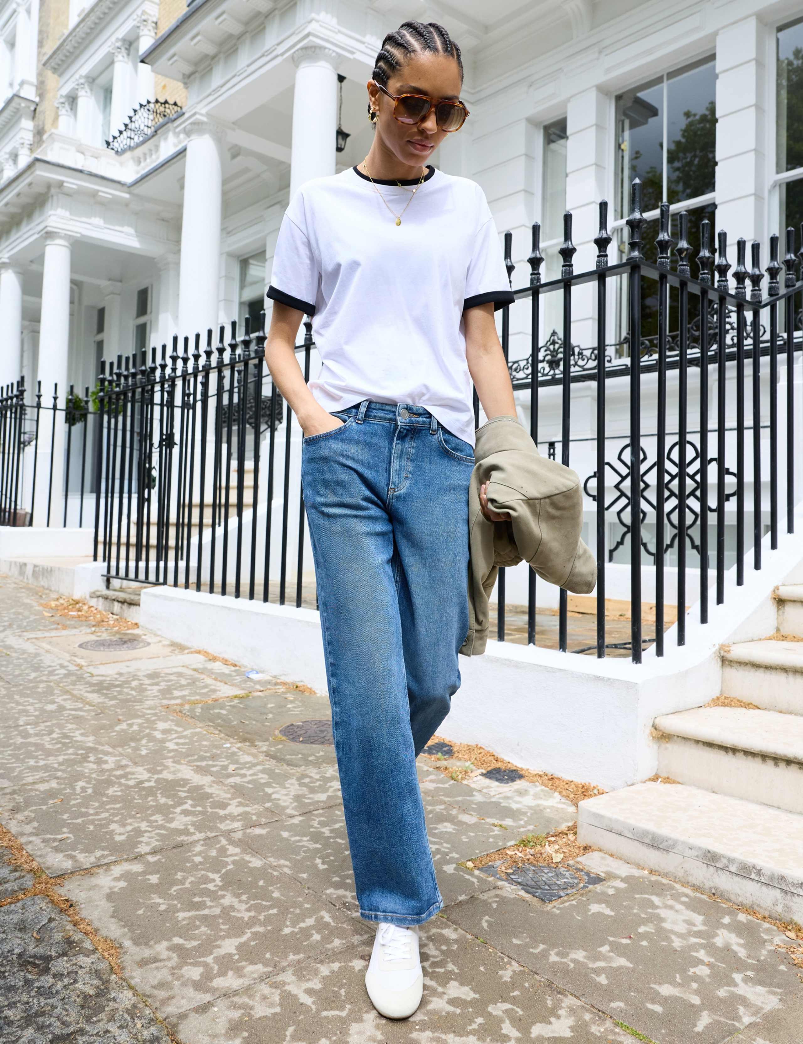 Pure Cotton Layered Look Relaxed Top 3 of 4