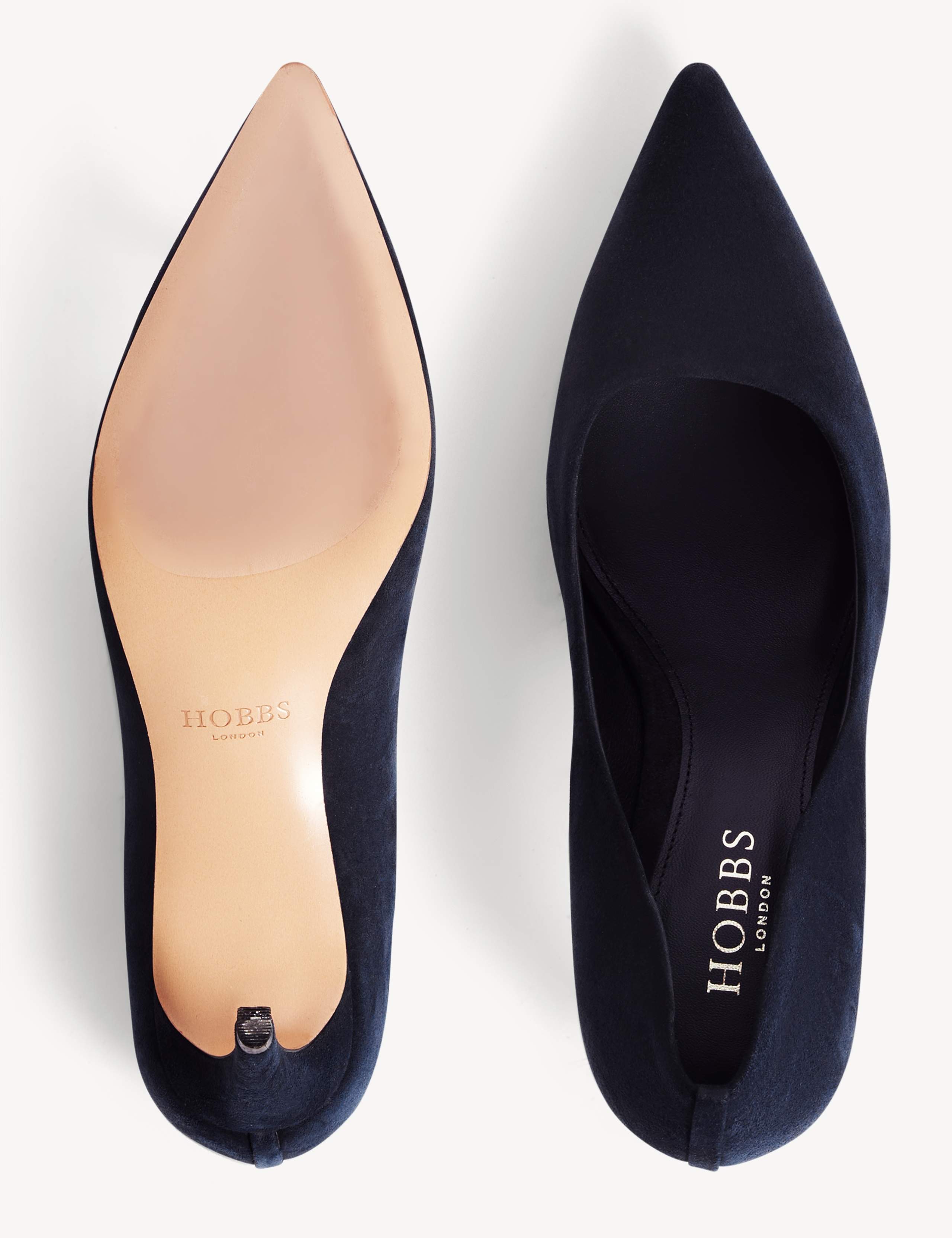 Suede Pointed Toe Court Shoes 3 of 6