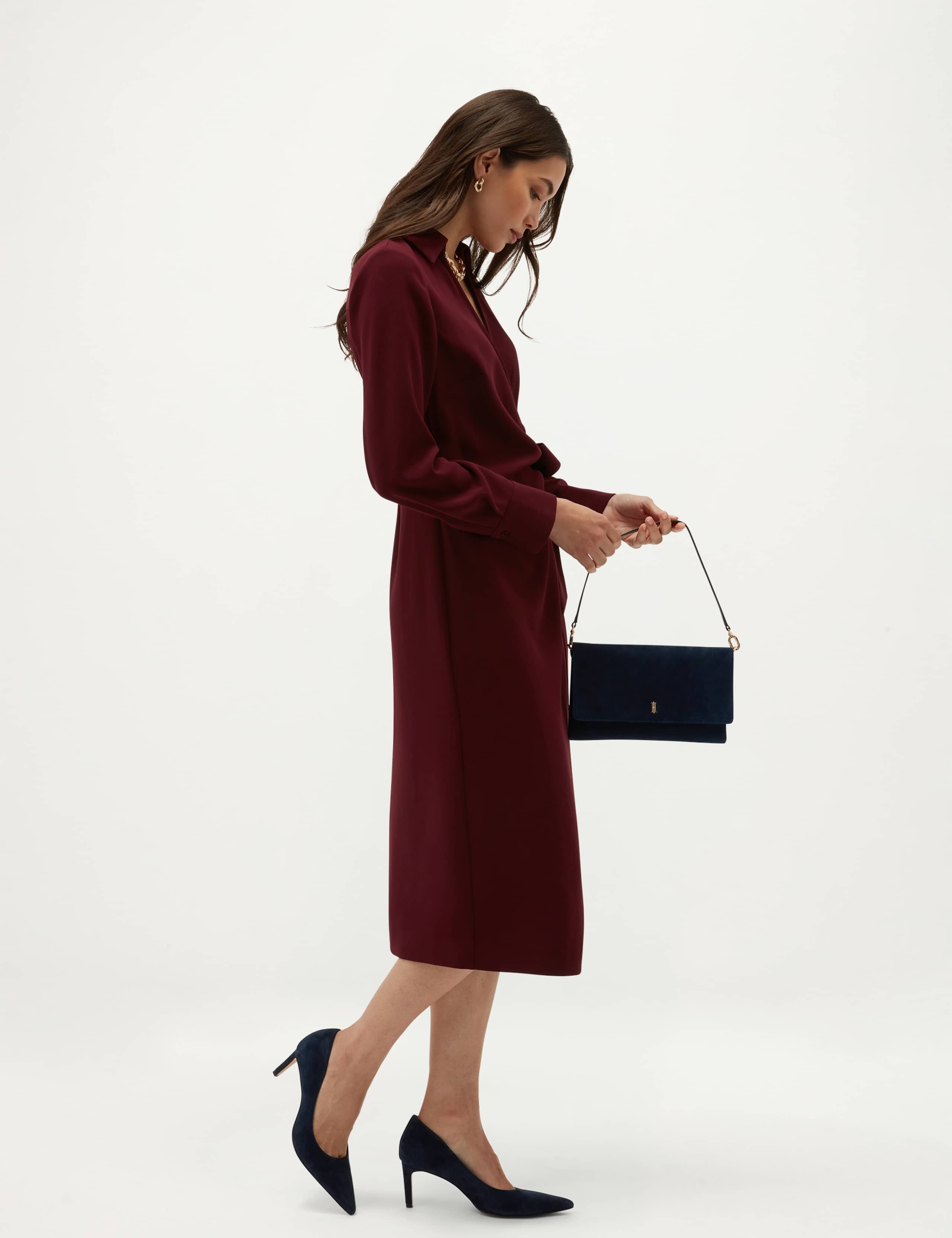 Suede Pointed Toe Court Shoes 4 of 6