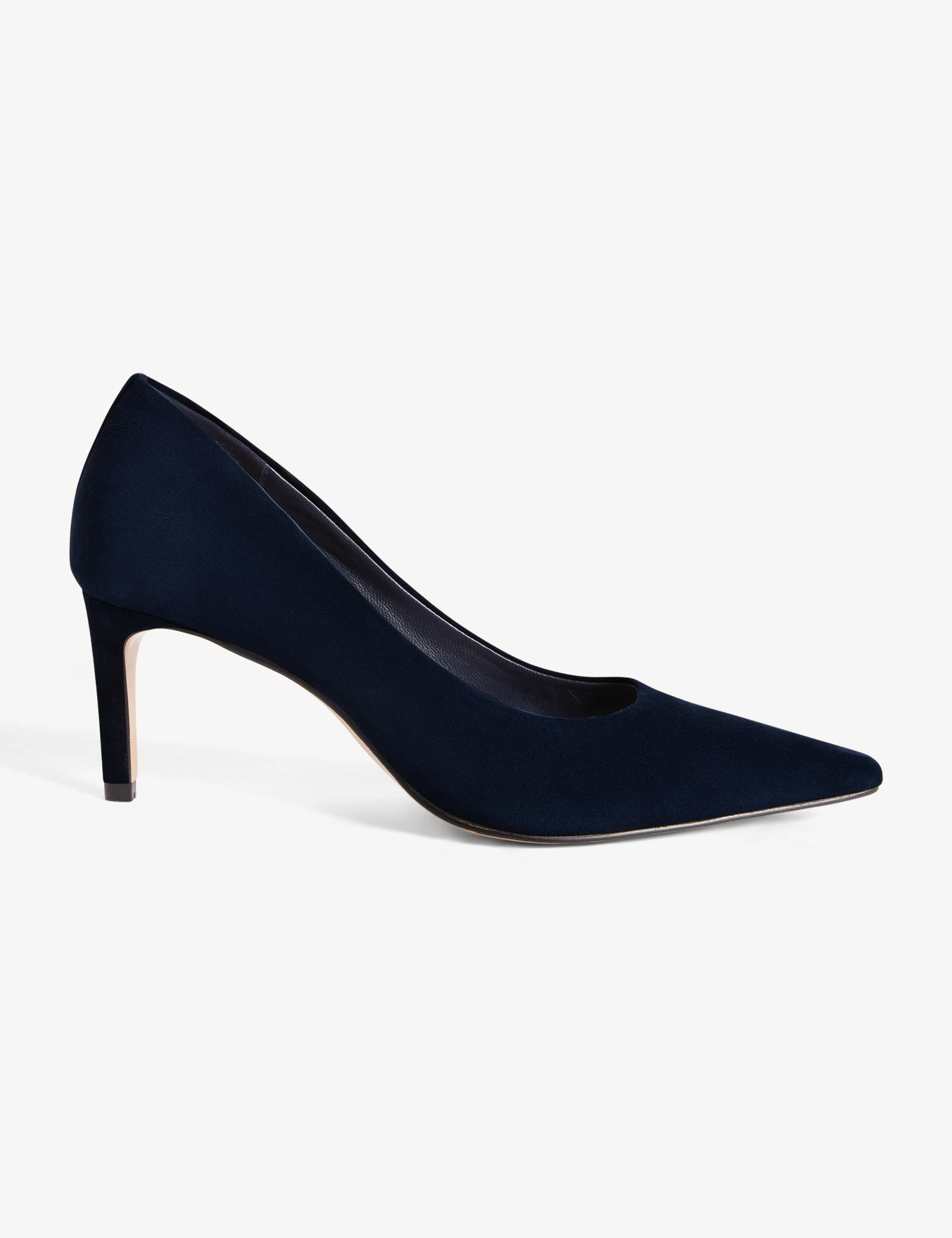 Suede Pointed Toe Court Shoes 2 of 6
