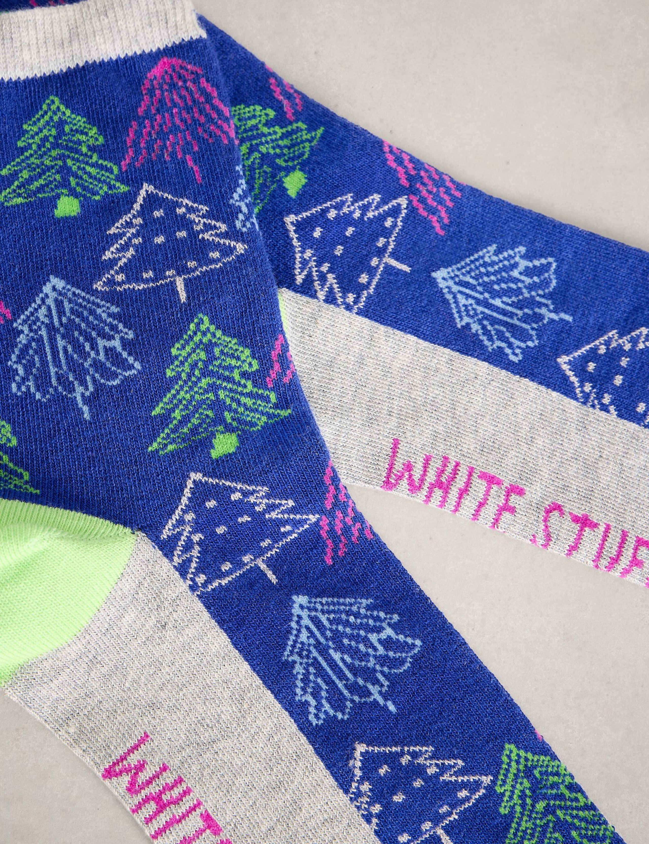 Cotton Rich Christmas Tree Socks in Cracker 3 of 3