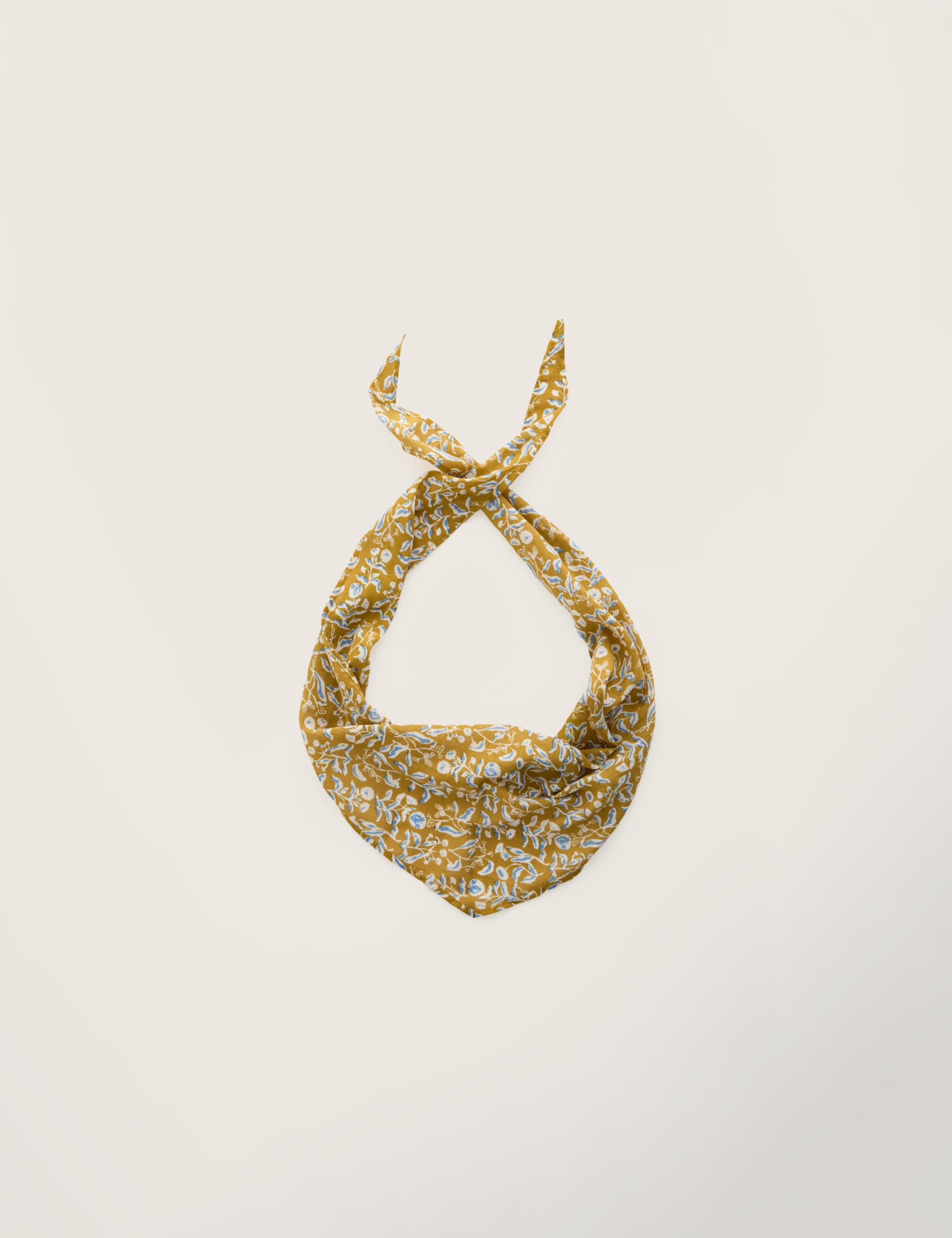 Cotton Blend Floral Scarf 4 of 4