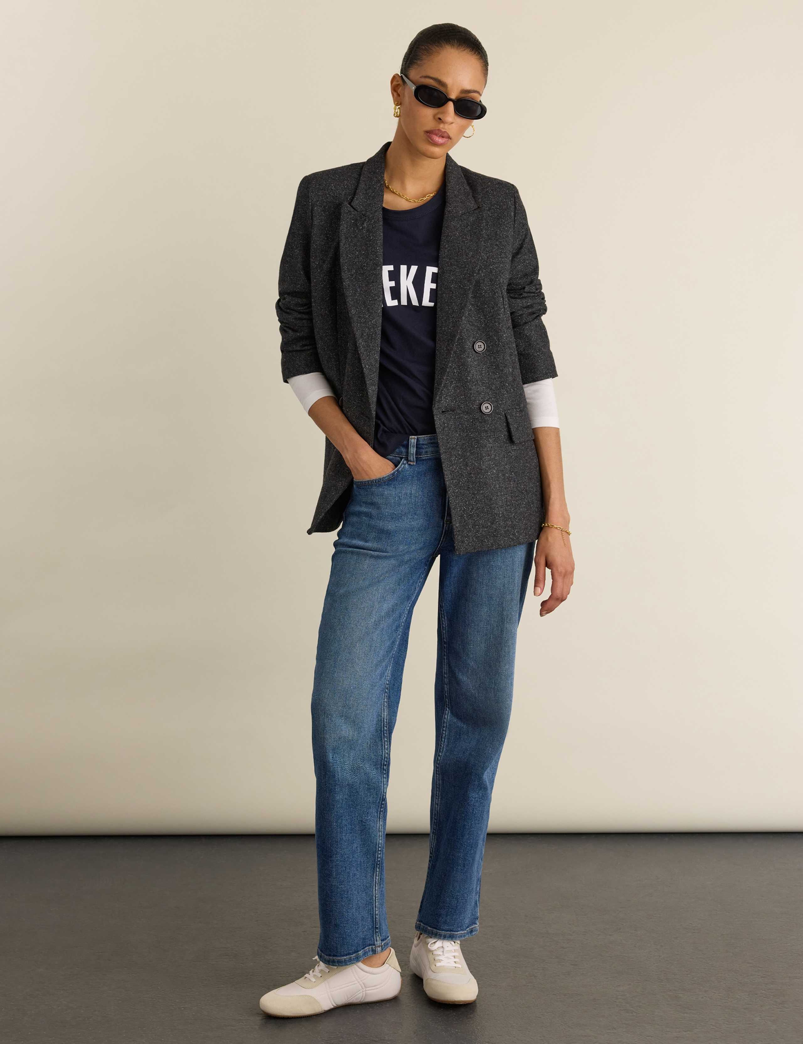 Jersey Layered Look Slogan T-Shirt 3 of 4