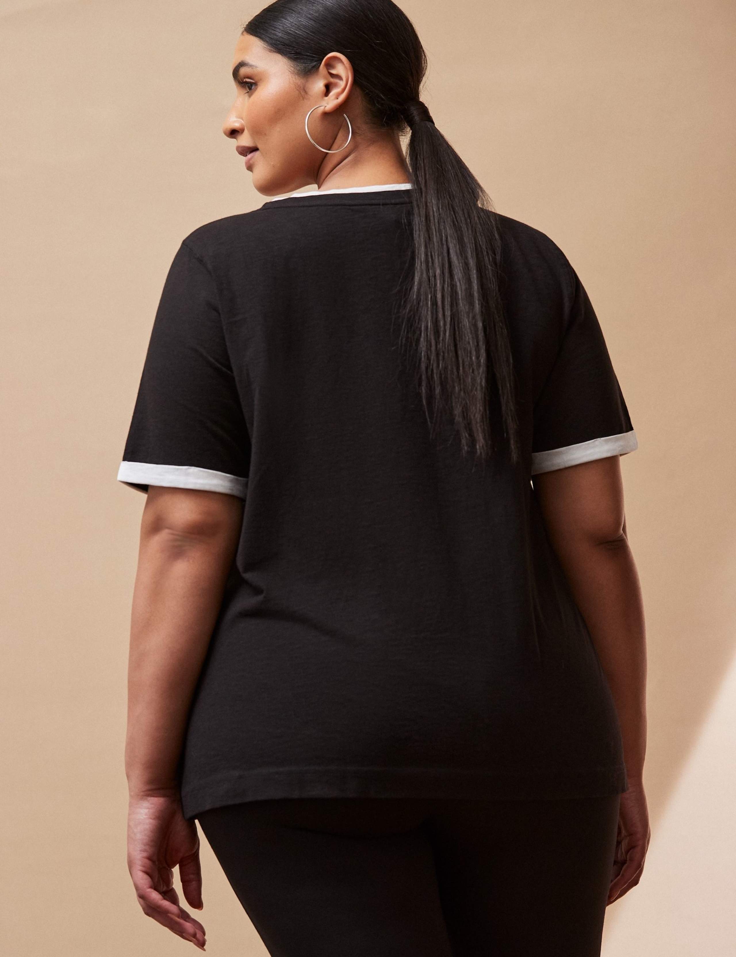 Pure Cotton Contrast T-Shirt 3 of 3