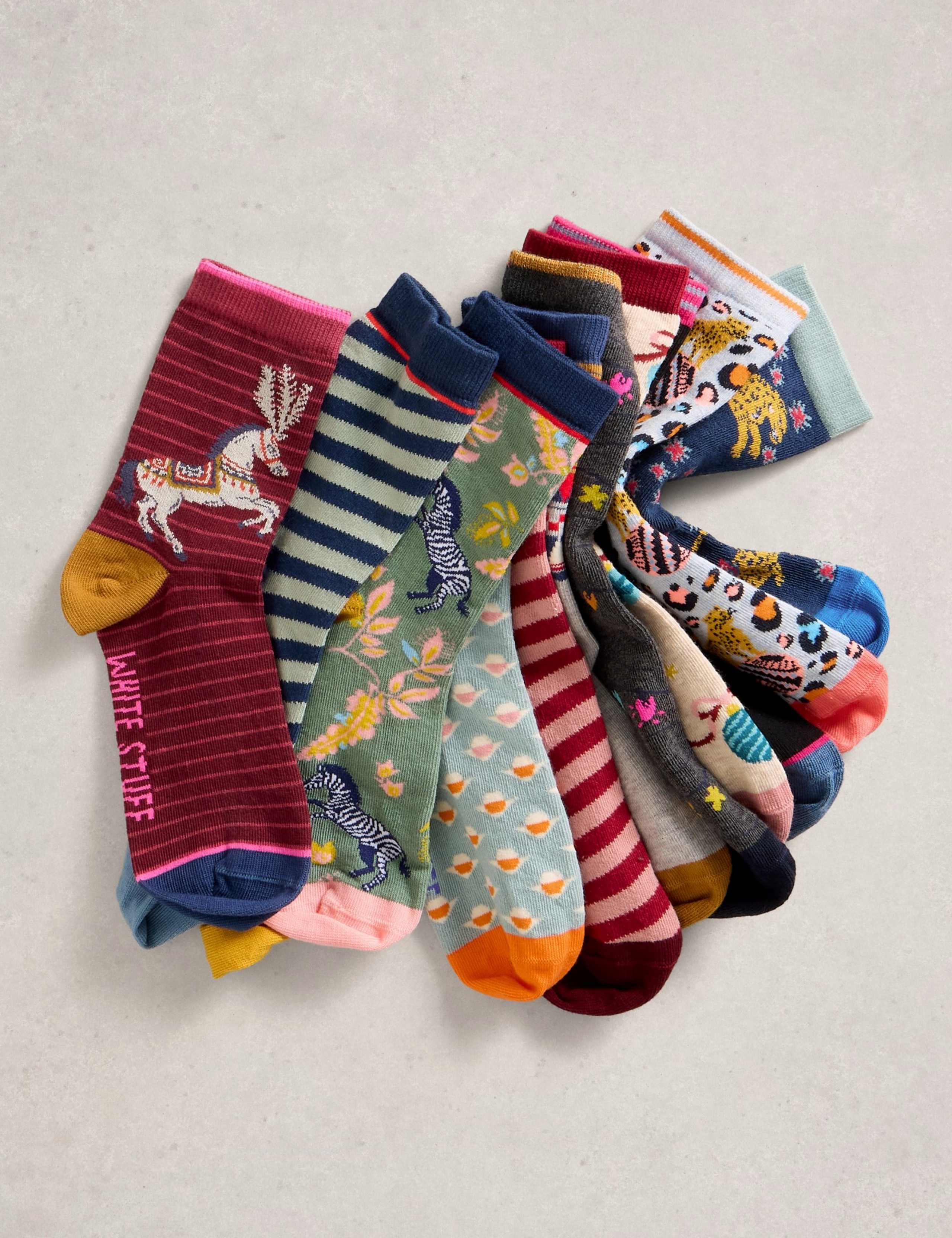 12pk Cotton Rich 12 Days Socks Advent Calendar 4 of 6
