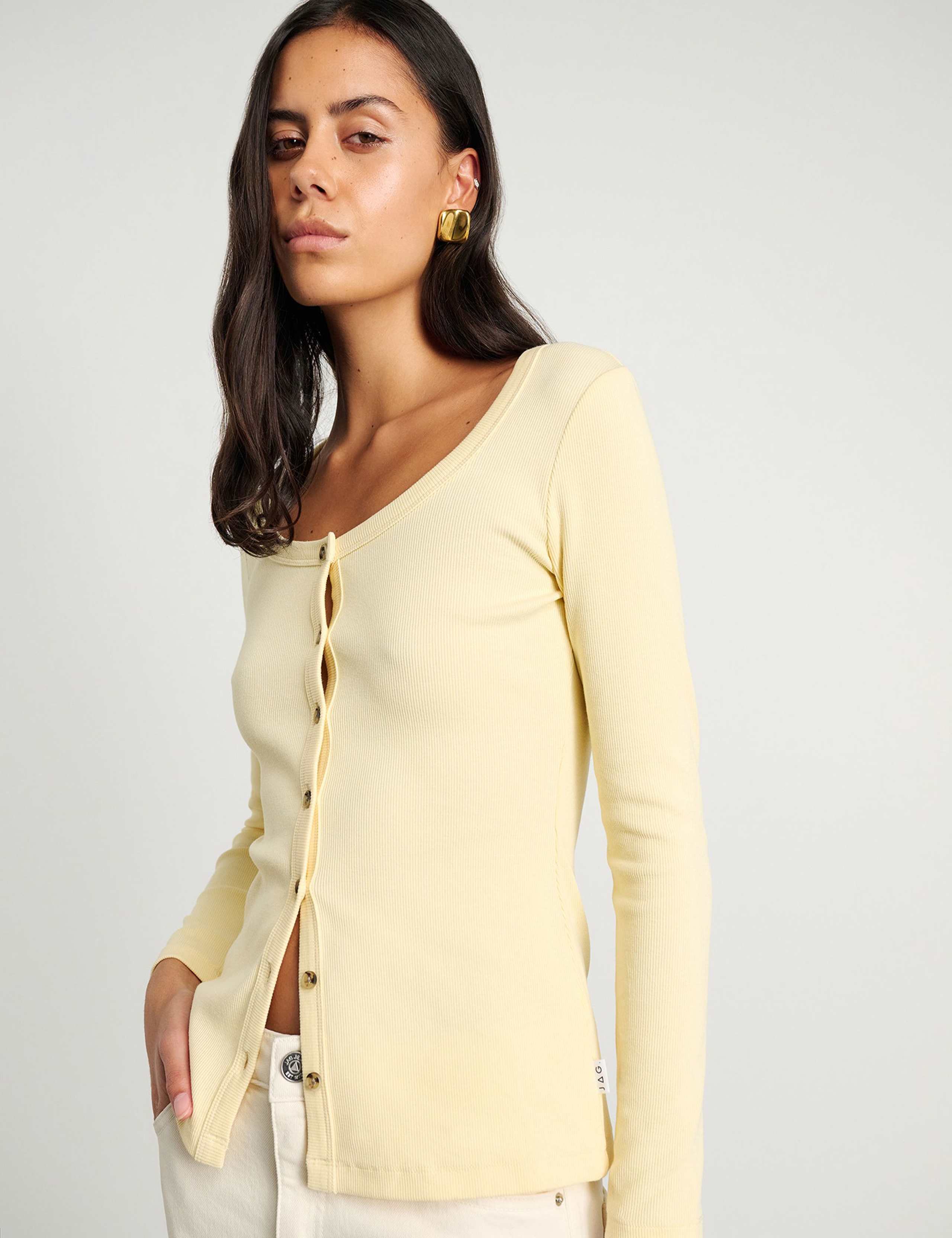 Cotton Rich Ribbed Cardigan 6 of 6