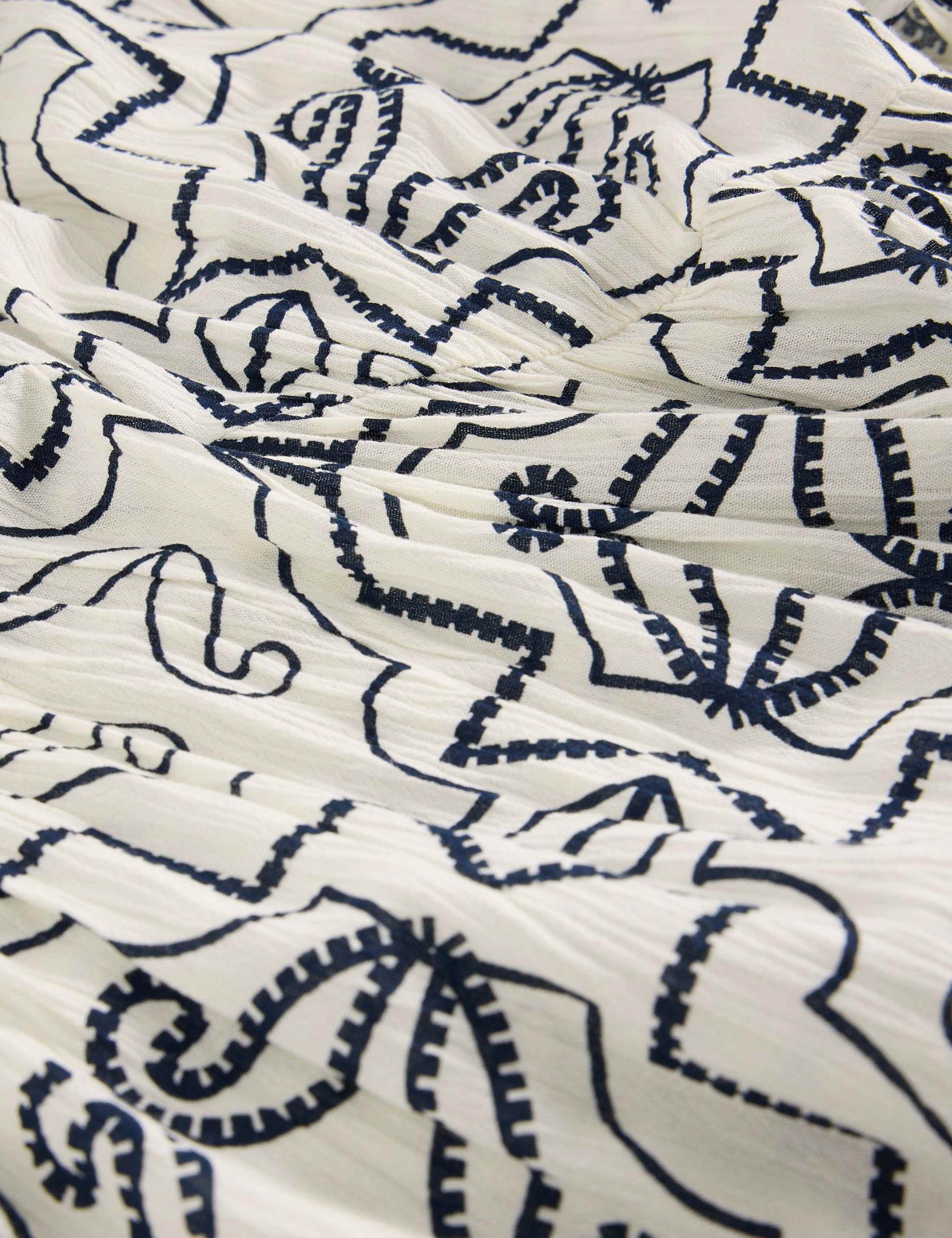 Printed V-Neck Midi Beach Dress 6 of 6