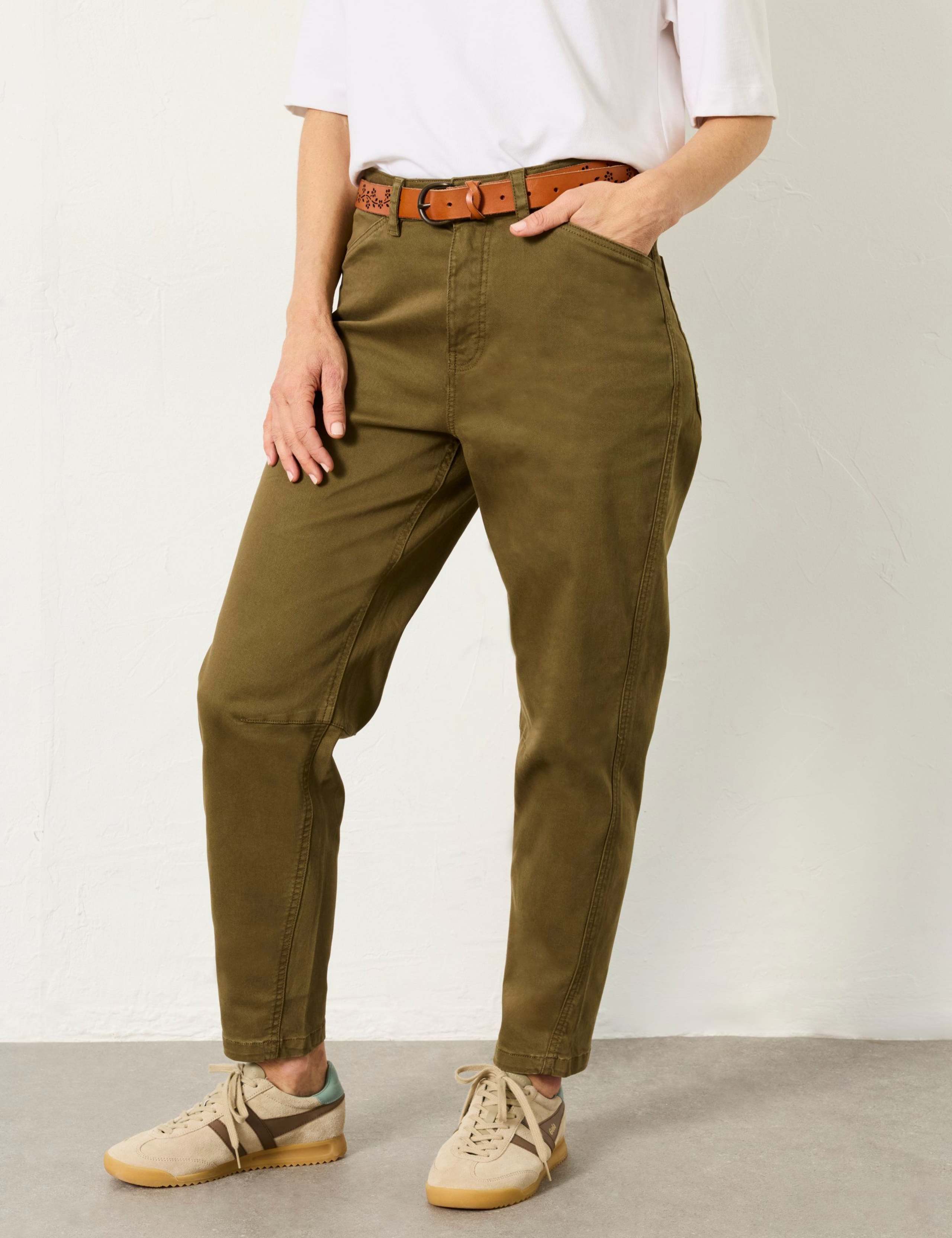 Cotton Rich Tapered Ankle Grazer Chinos 3 of 6