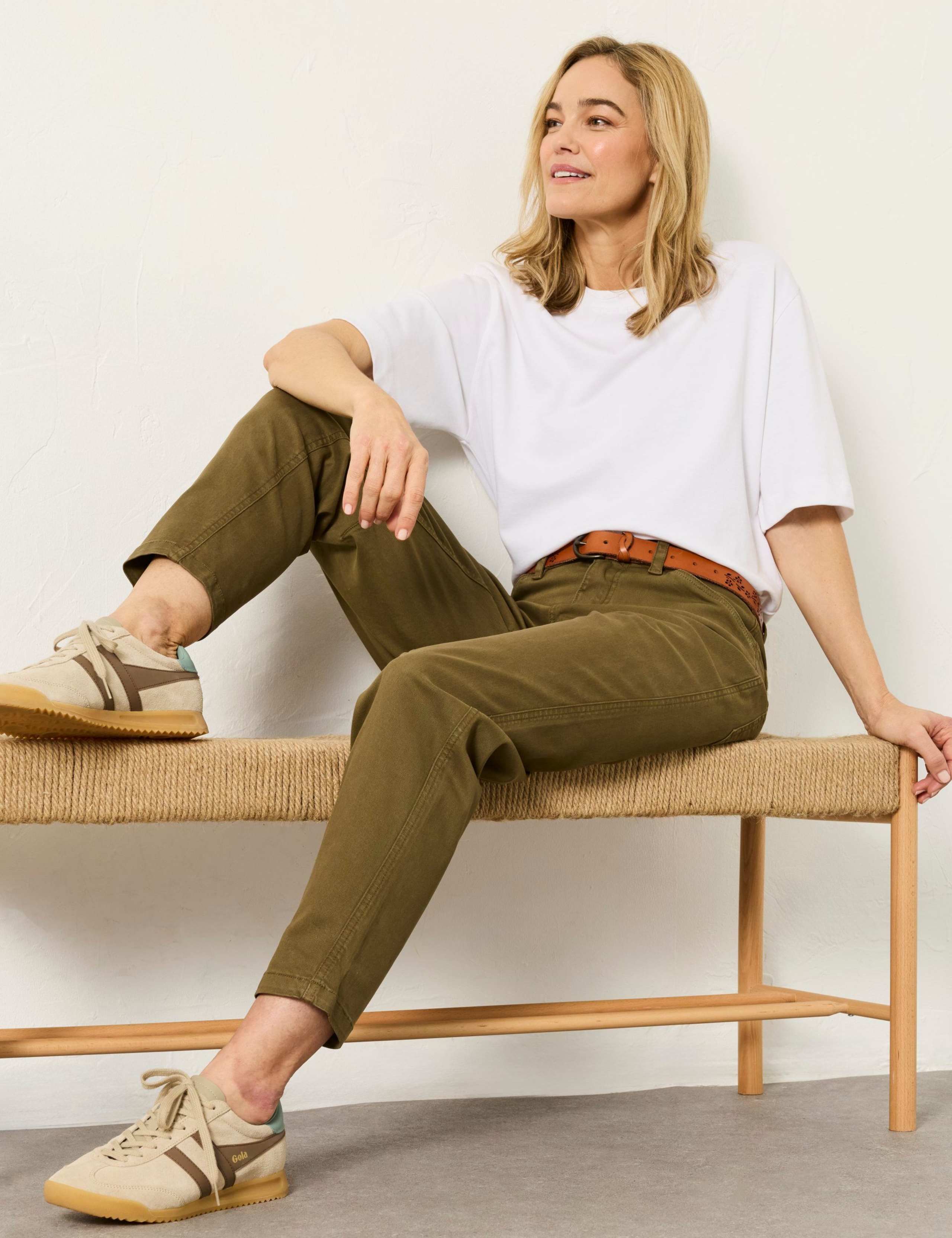 Cotton Rich Tapered Ankle Grazer Chinos 5 of 6