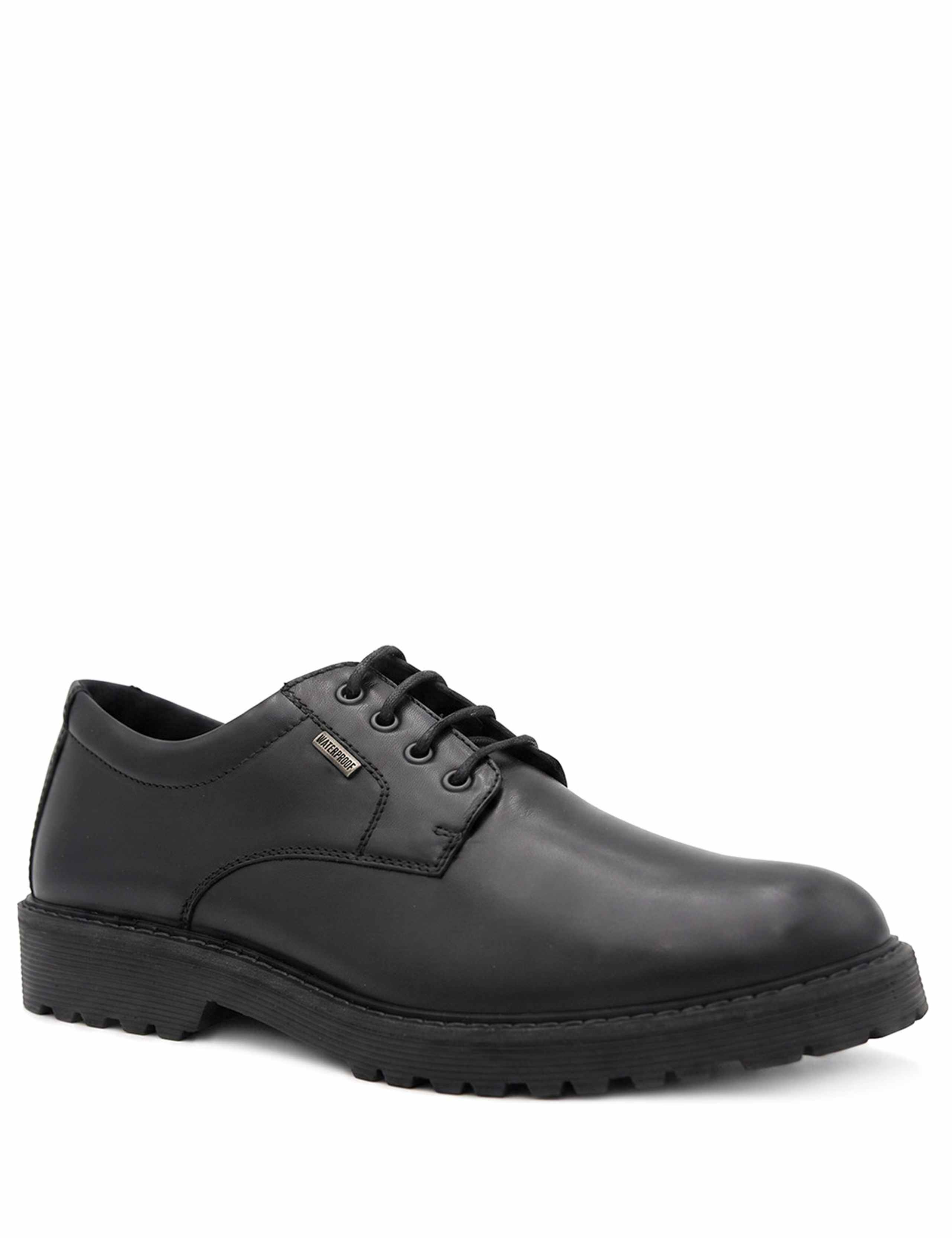 Waterproof Leather Lace Up Brogue Shoes 3 of 6
