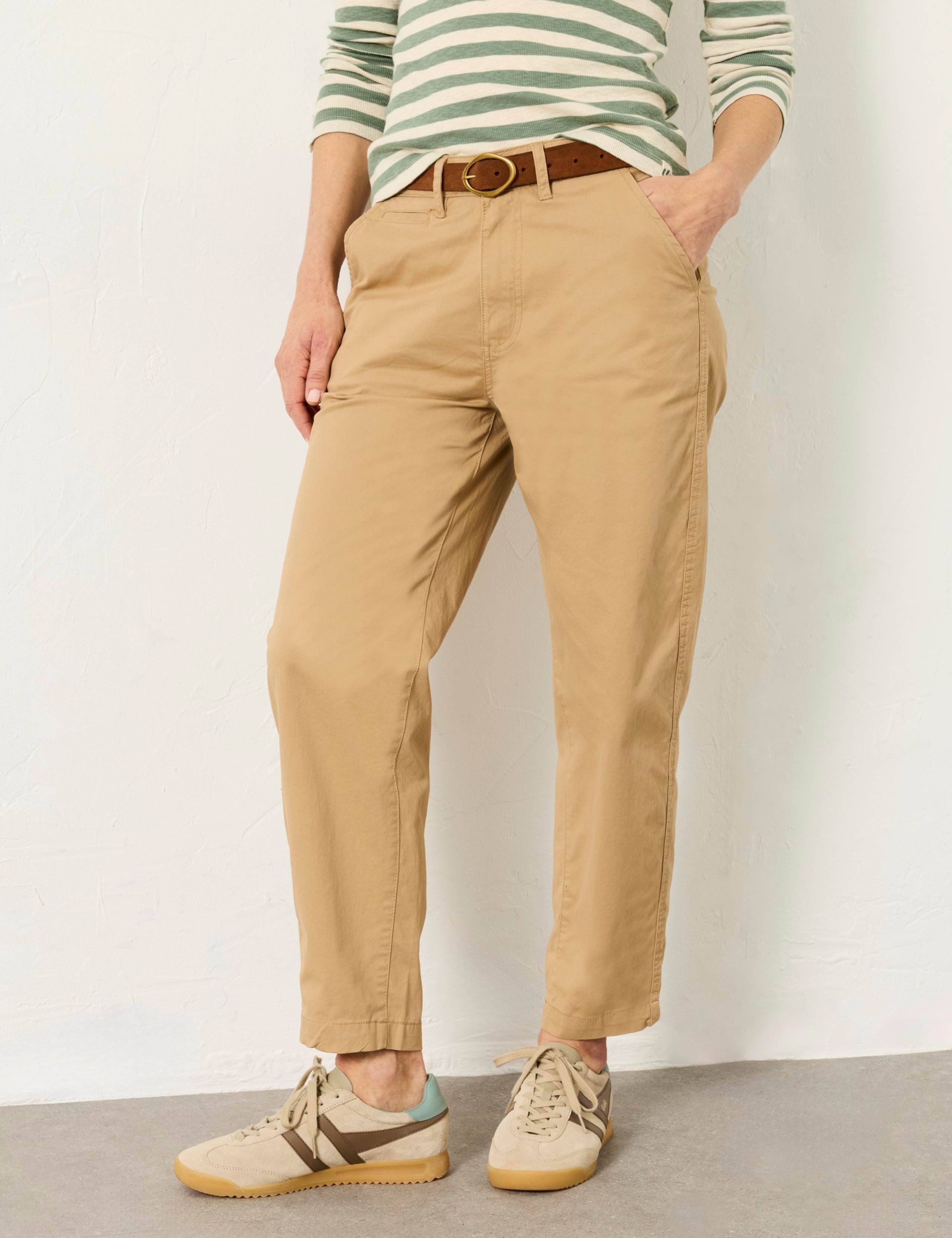 Cotton Rich Tapered Ankle Grazer Chinos 3 of 7