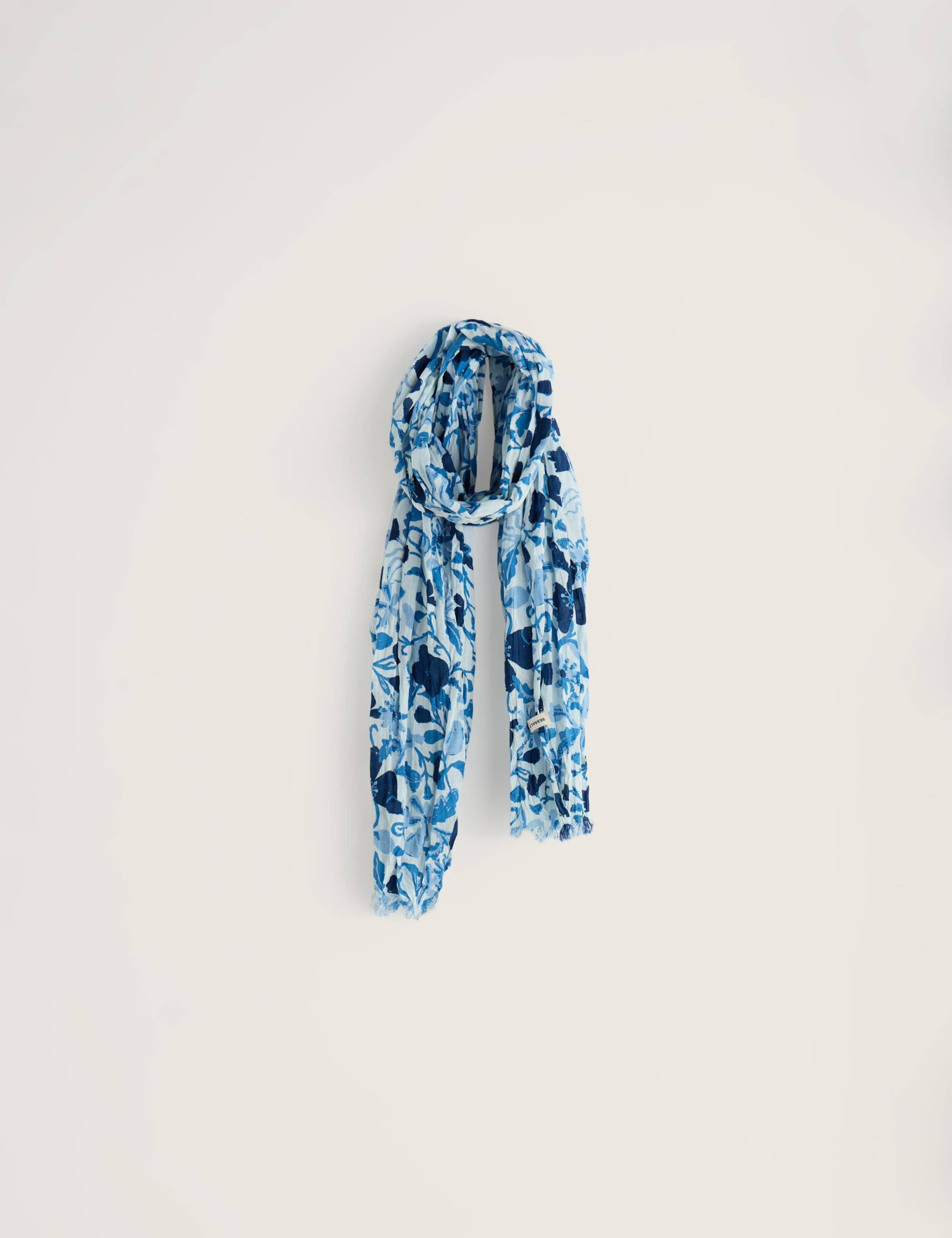 Pure Cotton Printed Floral Scarf 1 of 5