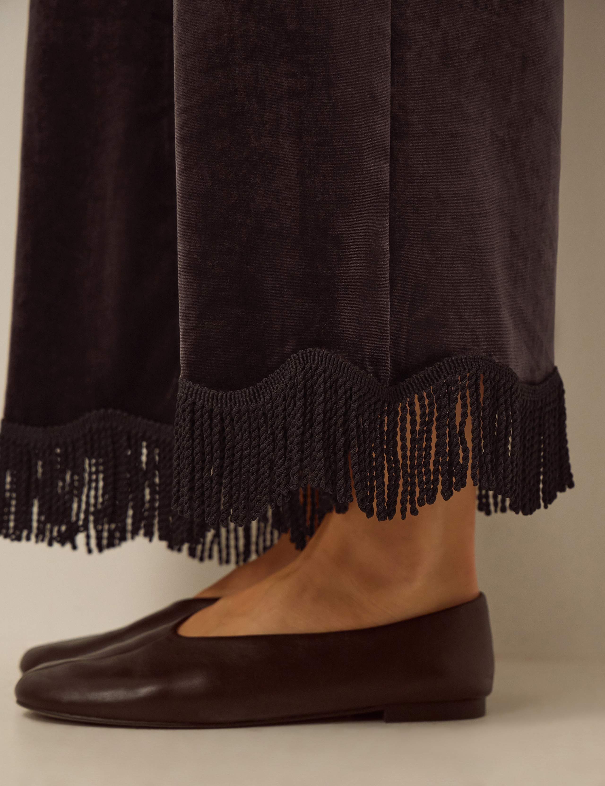 Velvet Wide Leg Trousers 4 of 4