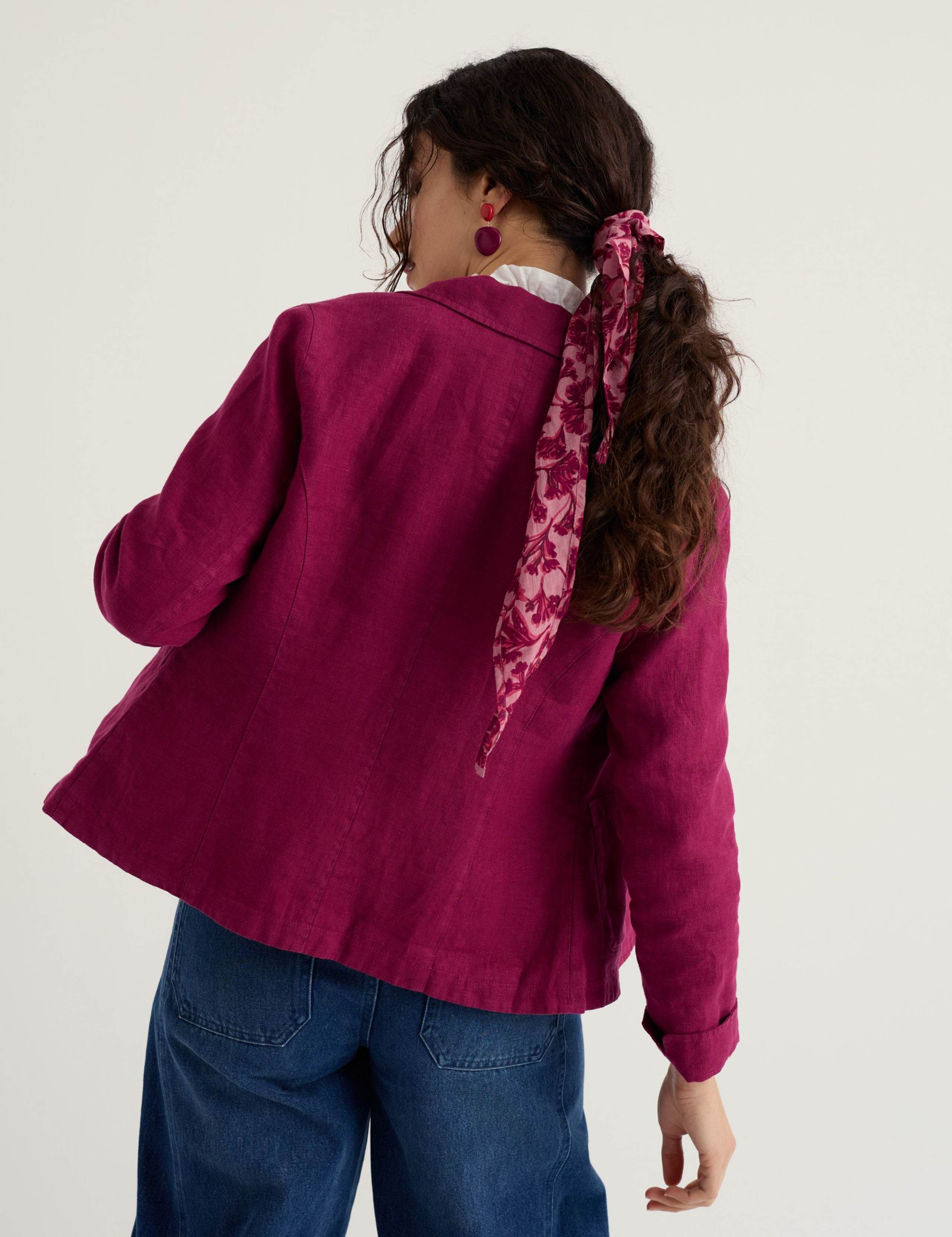 Cotton Modal Blend Printed Floral Scarf 1 of 3