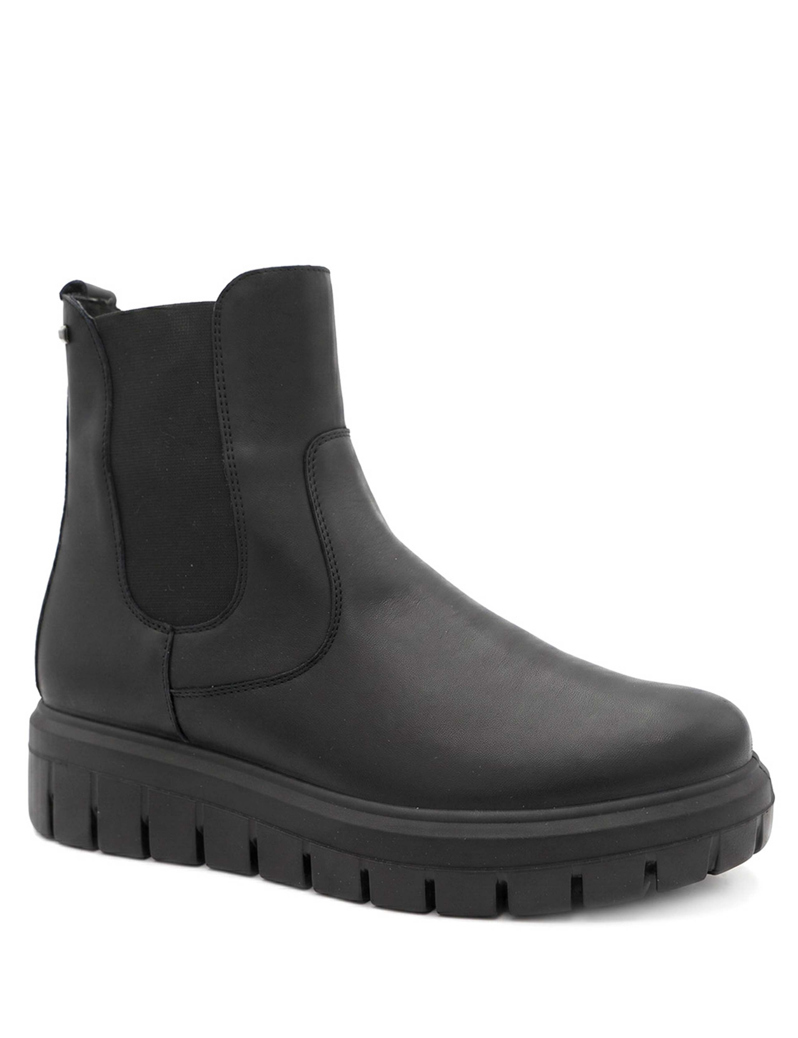 Leather Waterproof Wedge Ankle Boots 3 of 5