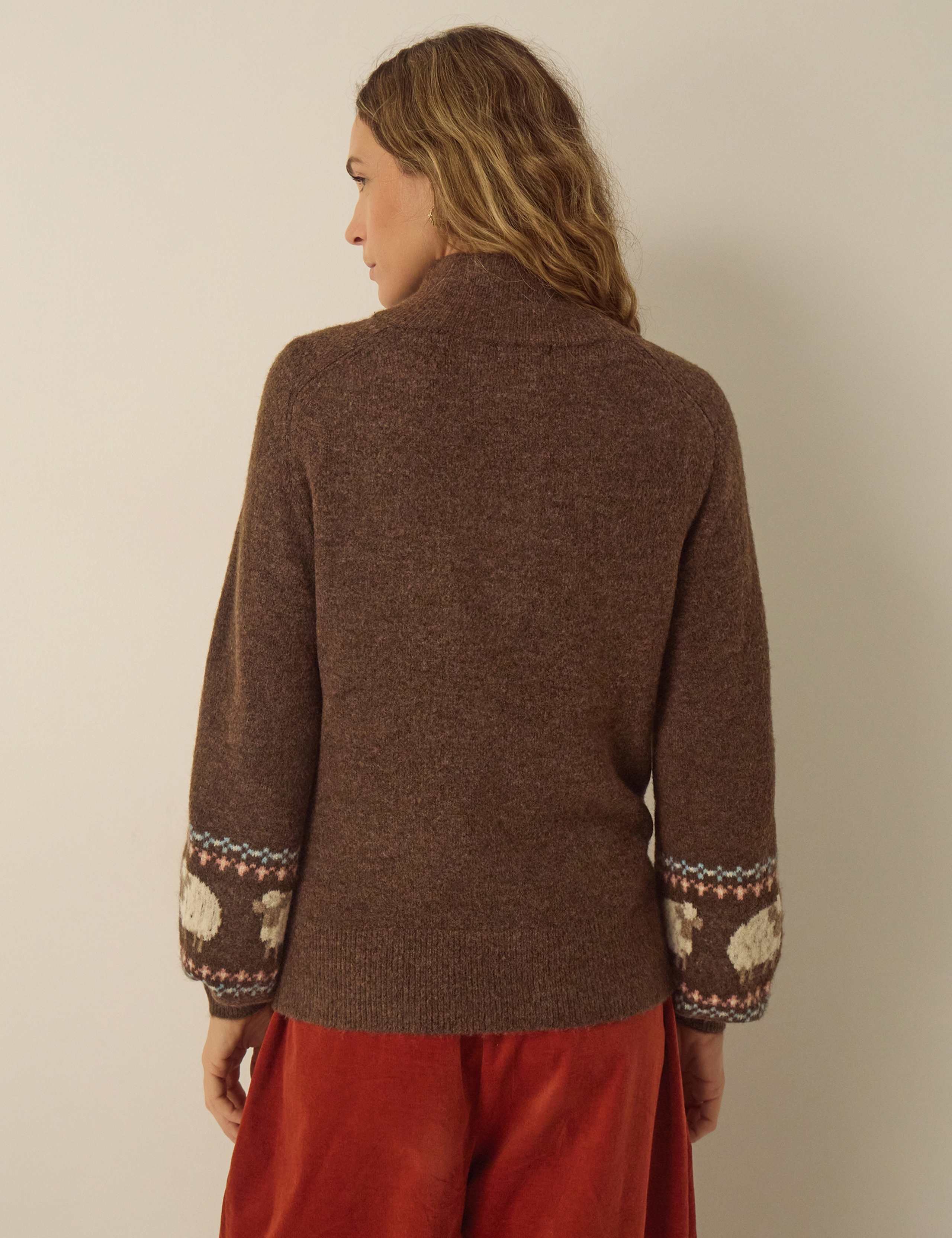 Patterned Funnel Neck Jumper 3 of 4