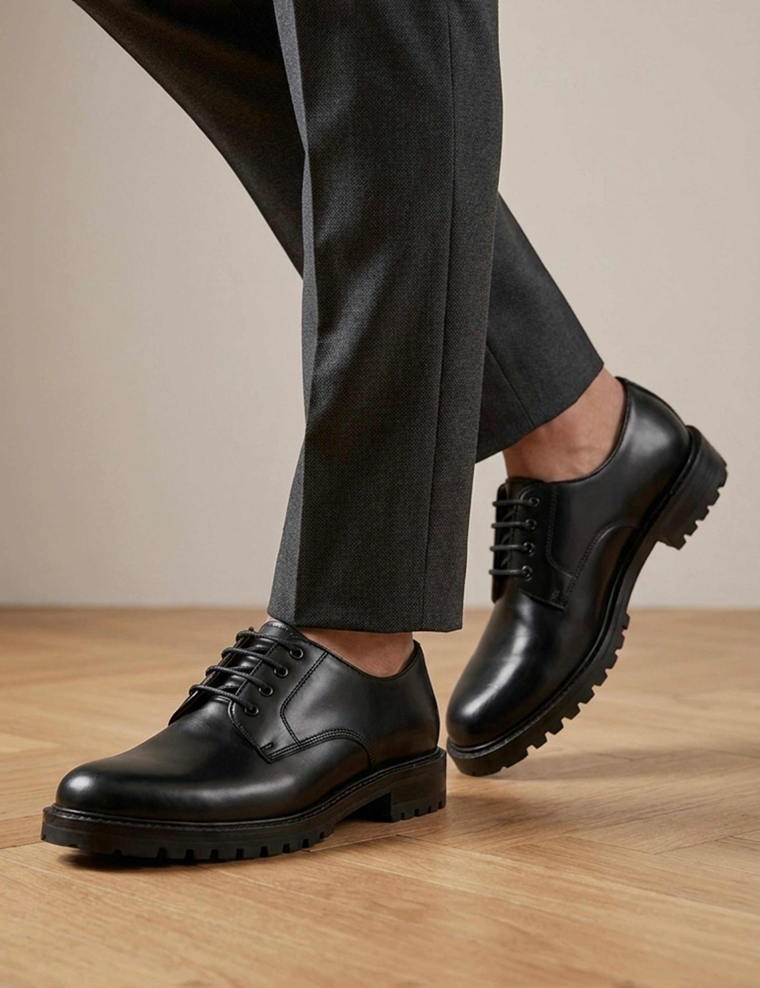 Leather Derby Shoes 2 of 6