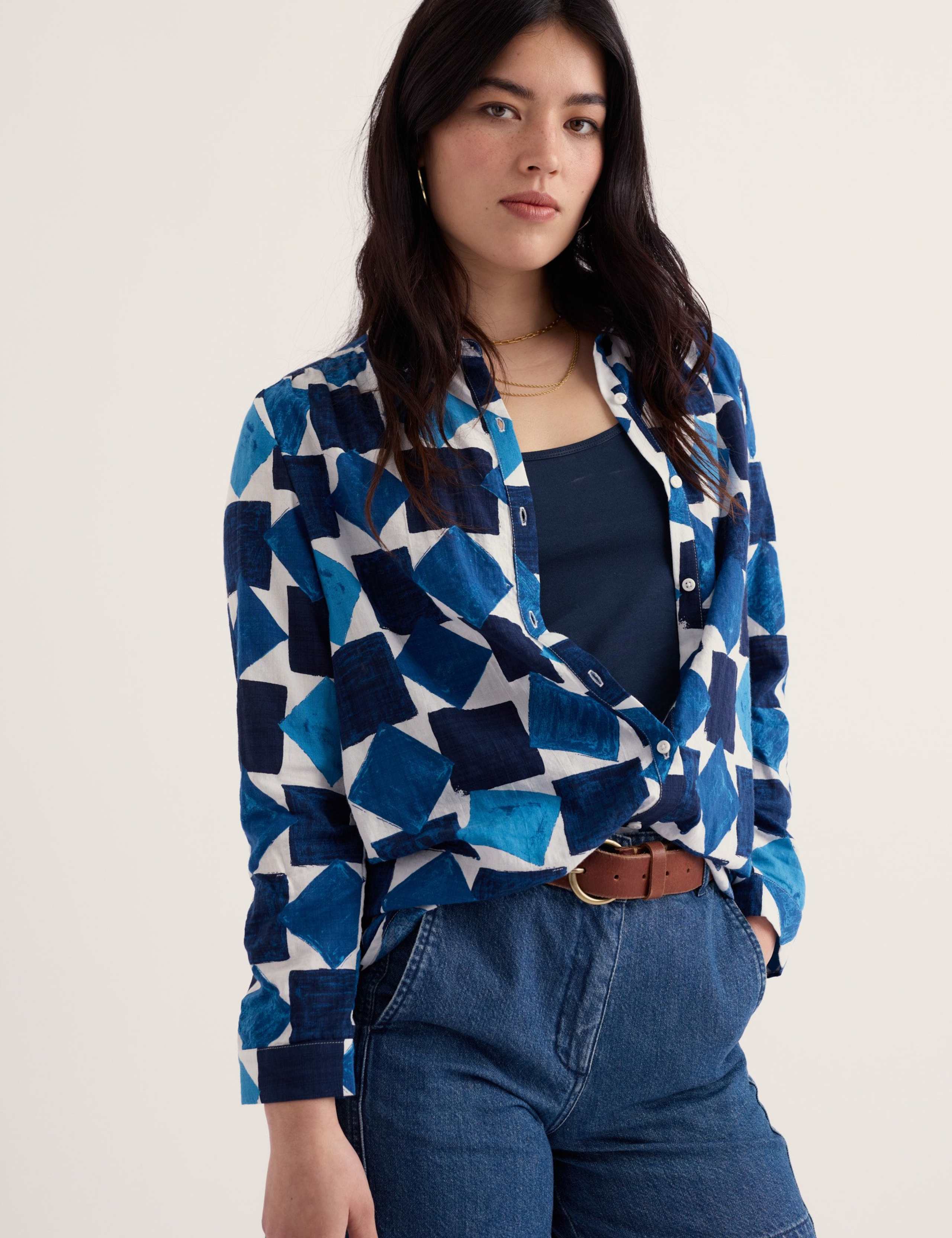 Cotton Rich Geometric Shirt 3 of 6