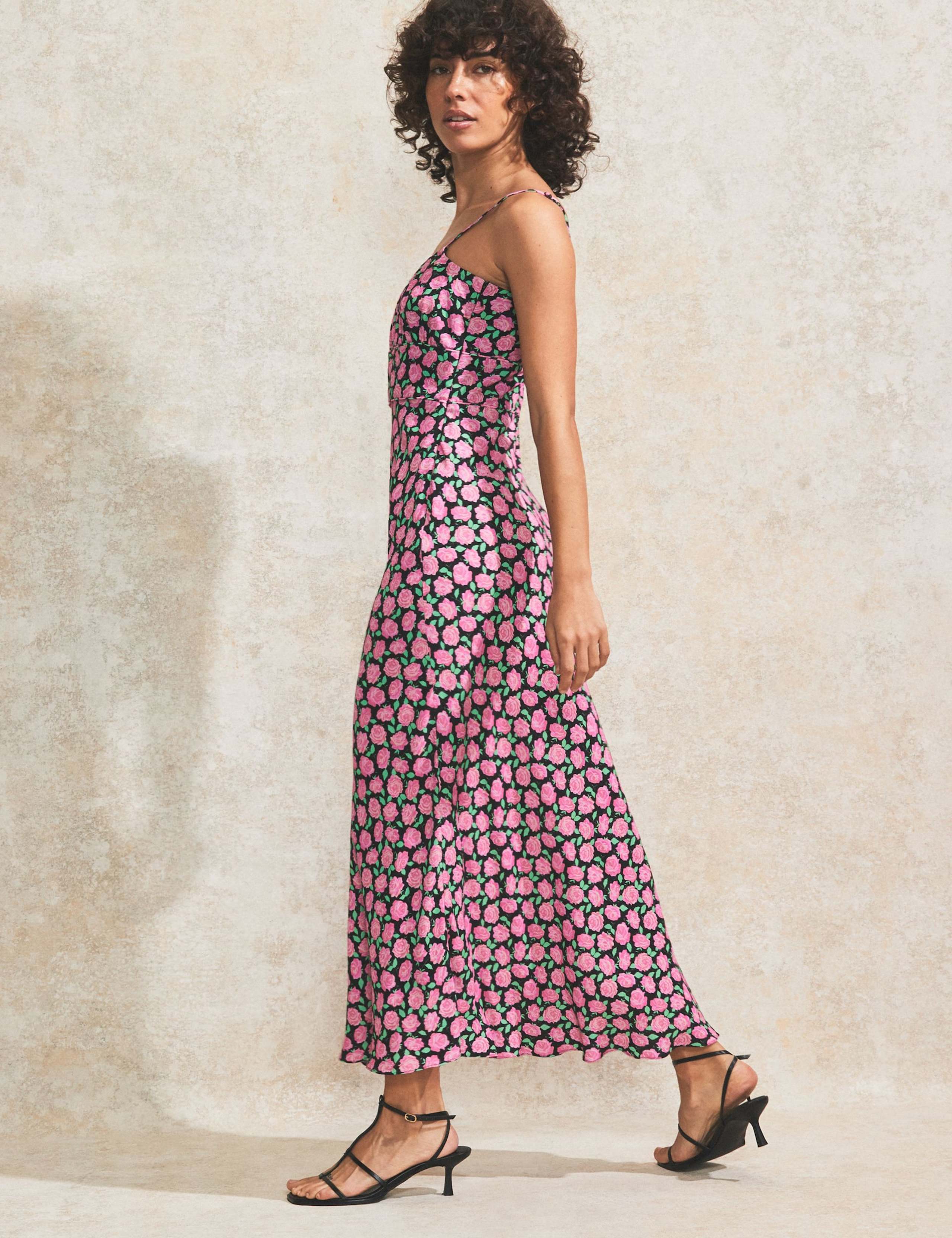 Floral Square Neck Midaxi Slip Dress 2 of 4